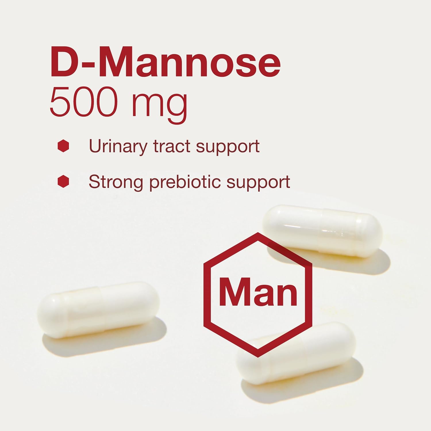 Protocol for Life Balance D-Mannose - 500mg - Bladder Cleanse - Support Healthy Urinary Tract* - For Men & Women - Kosher & Non-GMO - 90 Veg Capsules