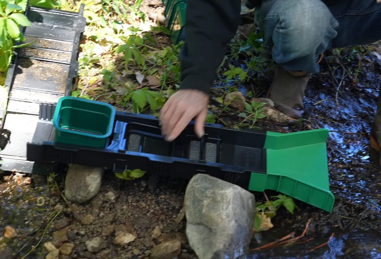 From the Complete Selection of Sluice Fox Modular Sluice Box Parts, Add-Ons, and Accessories for Gold Panning Kits – Upgrade Your Sluice Box for Optimal Performance Sluice Box Only (Green)