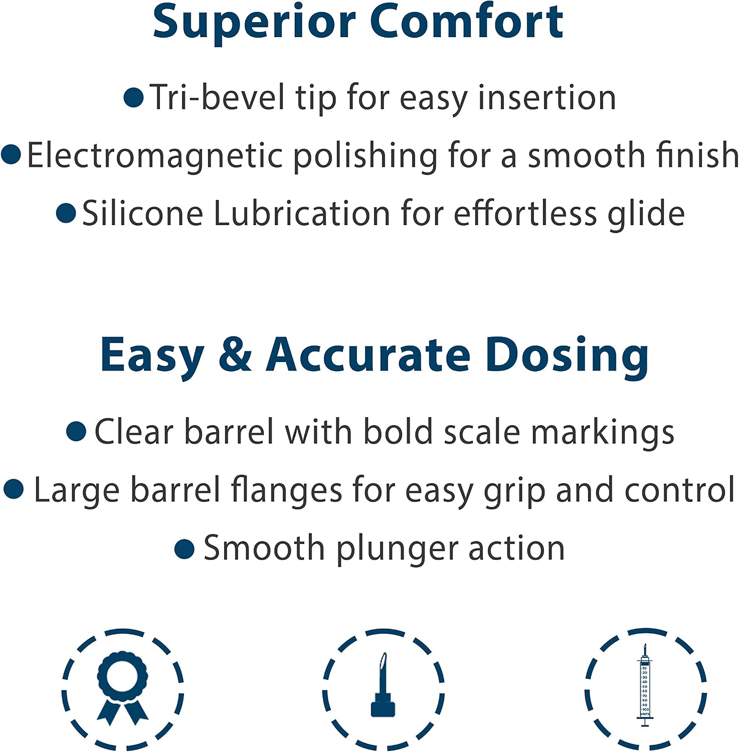UltiCare U-100 Insulin Syringes | 3/10cc, 31G x 8mm, 100 Count | Sterile Single-Use Syringes | Clear Unit Markings, Silicone Coating