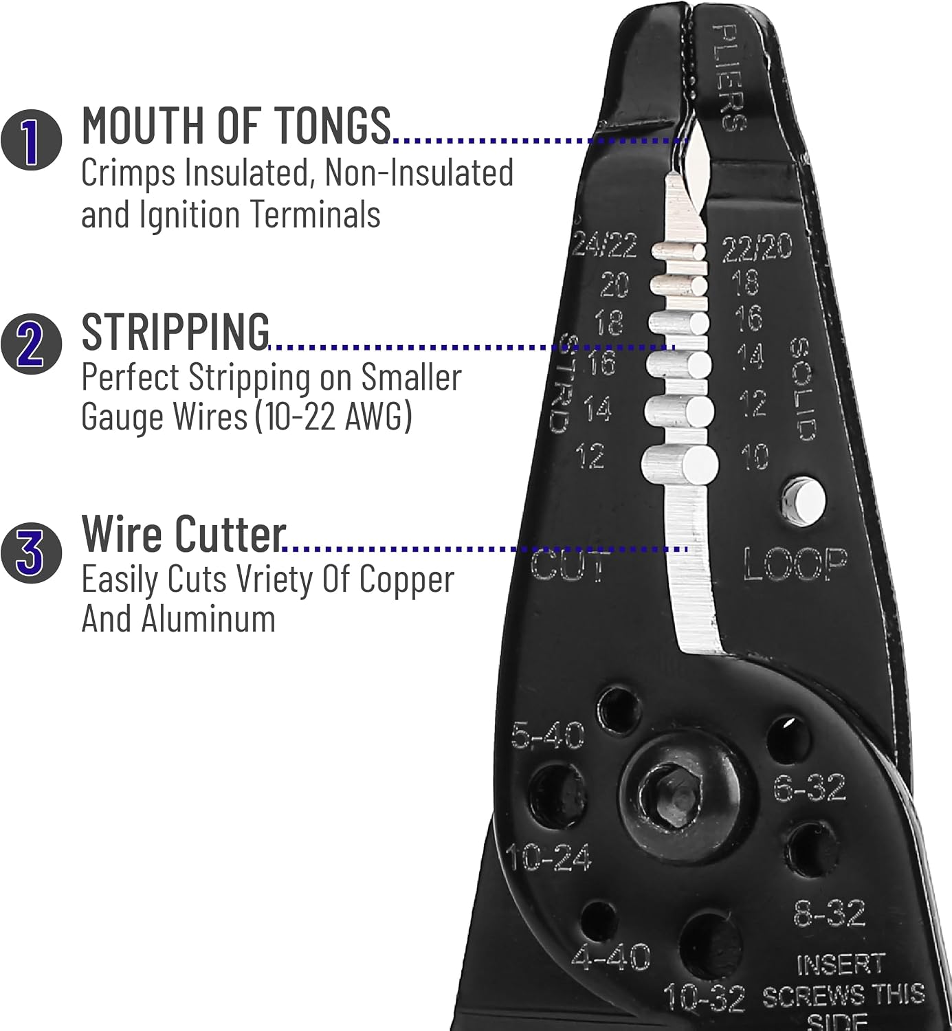 Mr. Pen- Wire Stripper, 8 inch, Wire Cutter, Wire Stripper Crimper