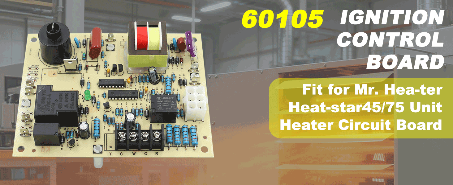60105 Ignition Control Board PCB Fit for Mr. Heater, HeatStar, Enerco MHU &amp;amp; HSU Series