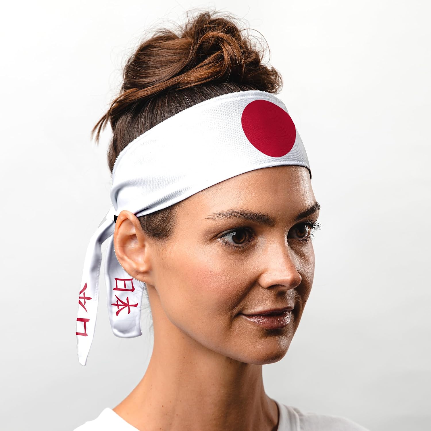 Suddora Country Flag Tie Headband with National Flag, Breathable Sweatband for National Sports Events, Non-Slip Fabric Sweatband for Soccer, Tennis
