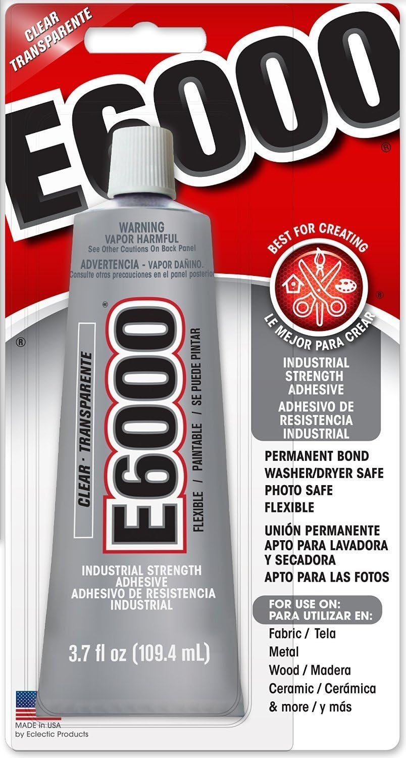 Eclectic Products 230012 3.7 oz Amazing E-6000 Craft Adhesive Uncarded, Clear 6 Pack
