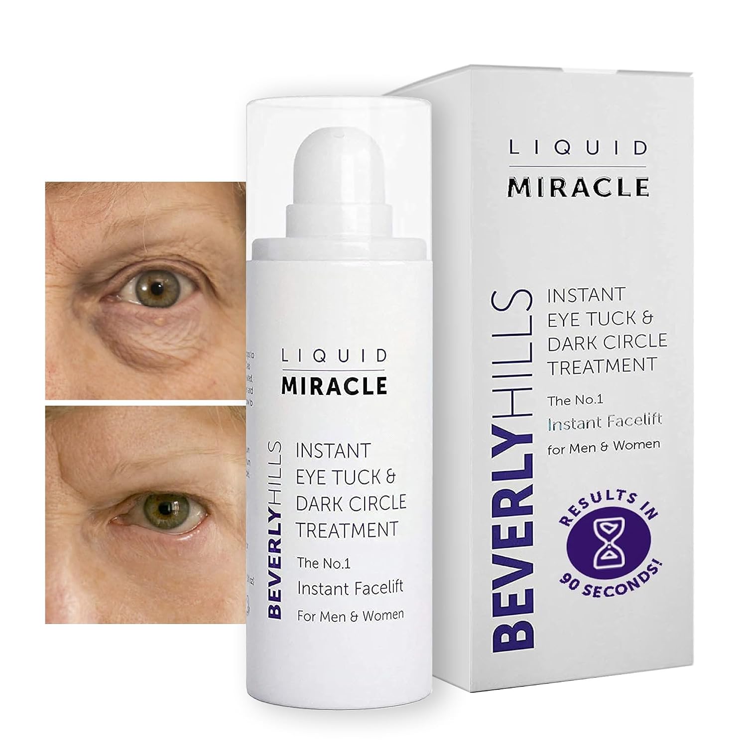 Beverly Hills Instant Facelift Anti Aging Eye Serum Treatment for Dark Circles, Puffy Eyes, Wrinkles, Under Eye Bags, Fine Lines