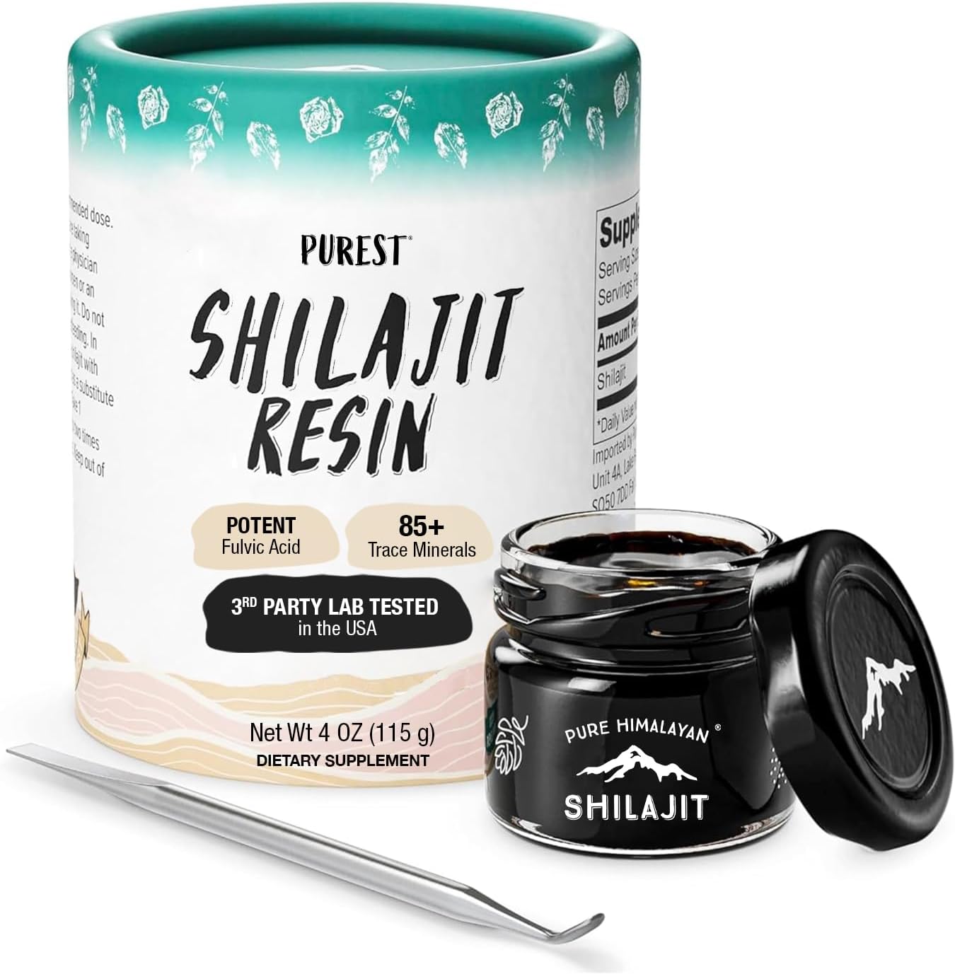 Pure Himalayan Shilajit | 100% Pure Natural Shilajit Grade A Max Potency 85+ Trace Minerals & Fulvic Acid | 3rd Party US Lab Tested | Altai Tablets