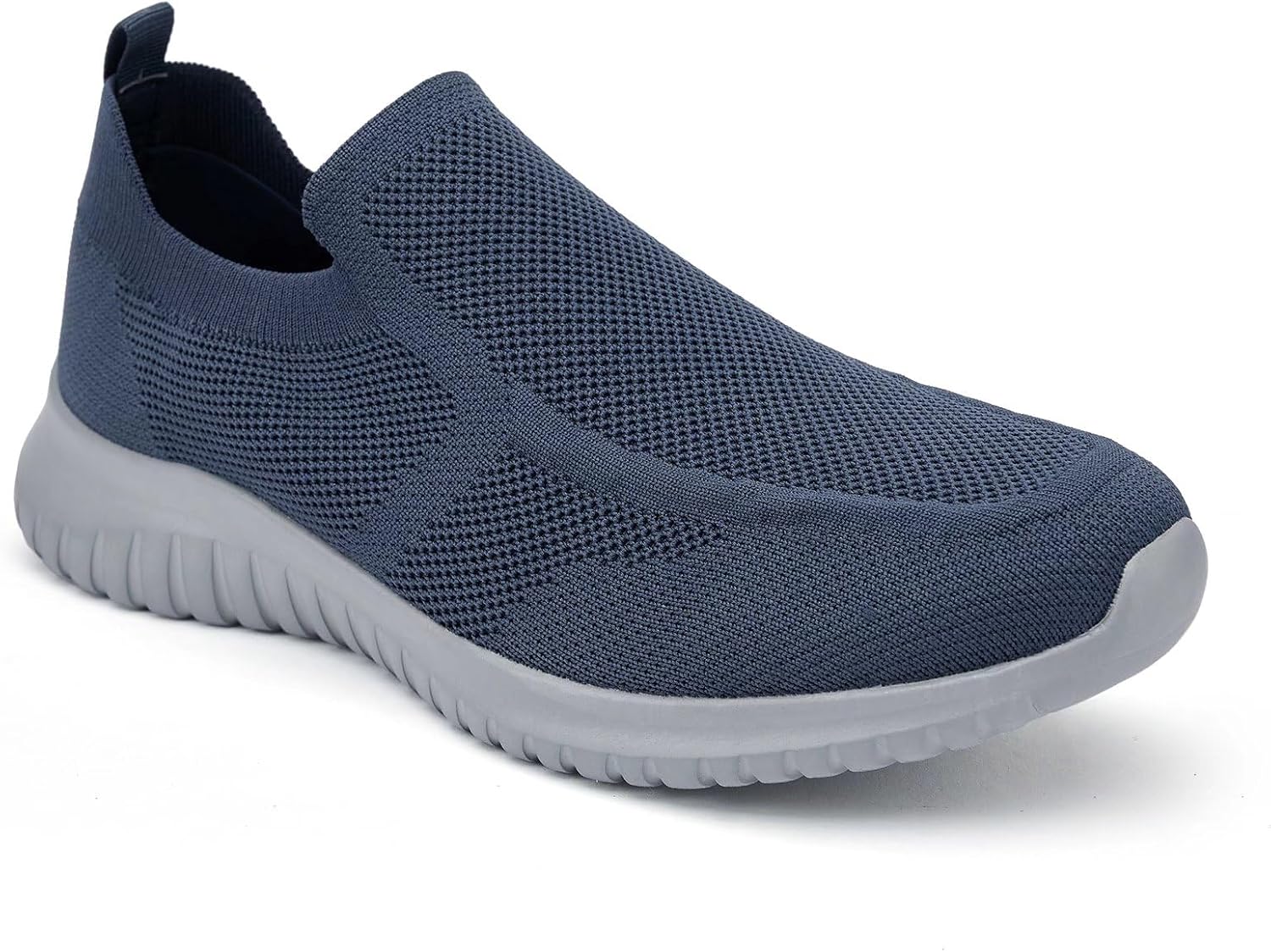 konhill Mens Slip-On Knit Walking Sneakers
