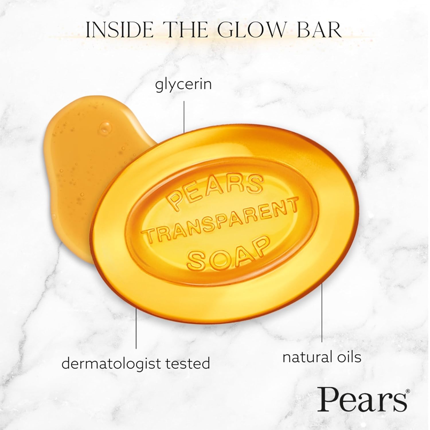 Pears Glycerin Soap Variety 12-Pack – Transparent Amber, Blue & Green Bars for Soft, Glowing Skin, 3.53 Oz Ea
