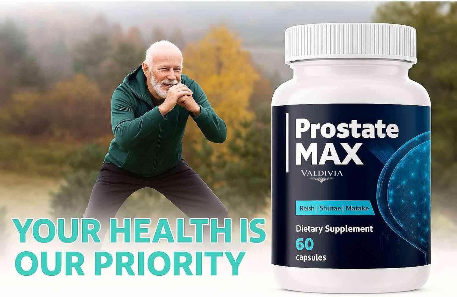 Valdivia ProstateMax Prostate Health Supplements for Men, Bladder & Urinary Support with Saw Palmetto Extract, Supports Healthy Prostate Function - 60 Capsules