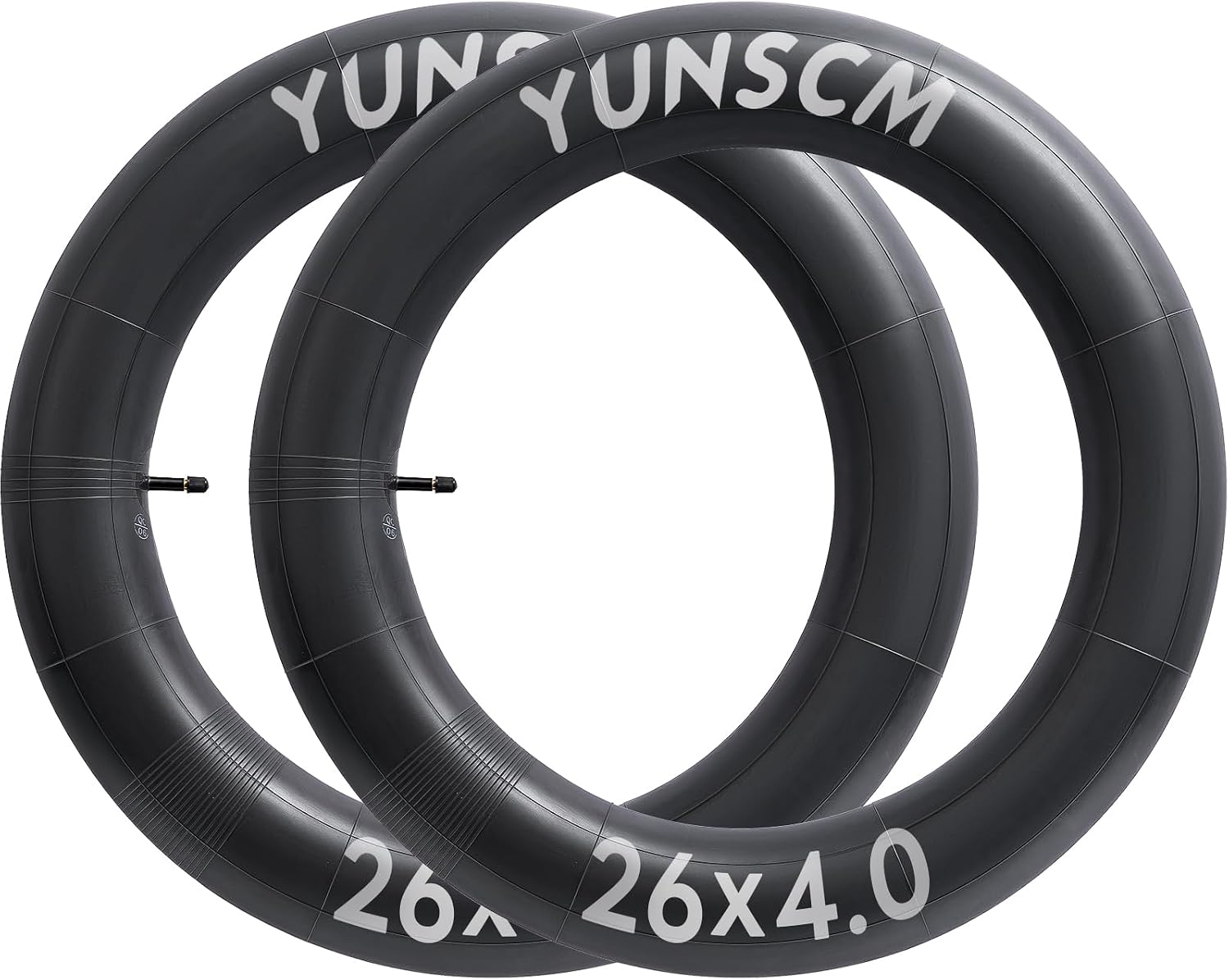 2-PCS 26 x 4.0 Regular/Heavy Duty E-Bike Tubes Schrader Valve 26x4.0 AV32MM 26x4 Fat Bicycle Tubes Compatible with 26X4 Electric Bike/MTB Bicycle