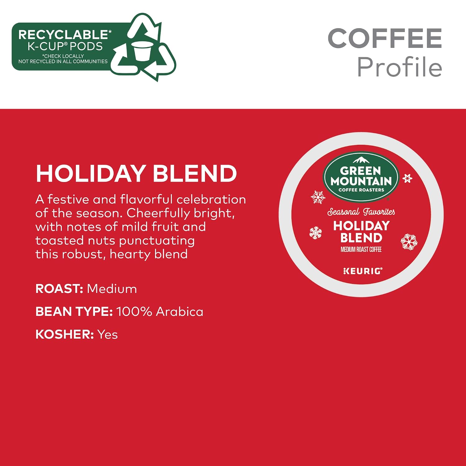 Green Mountain Coffee Nantucket Blend Keurig Single-Serve K-Cup Pods, Medium Roast Coffee, 96 Count