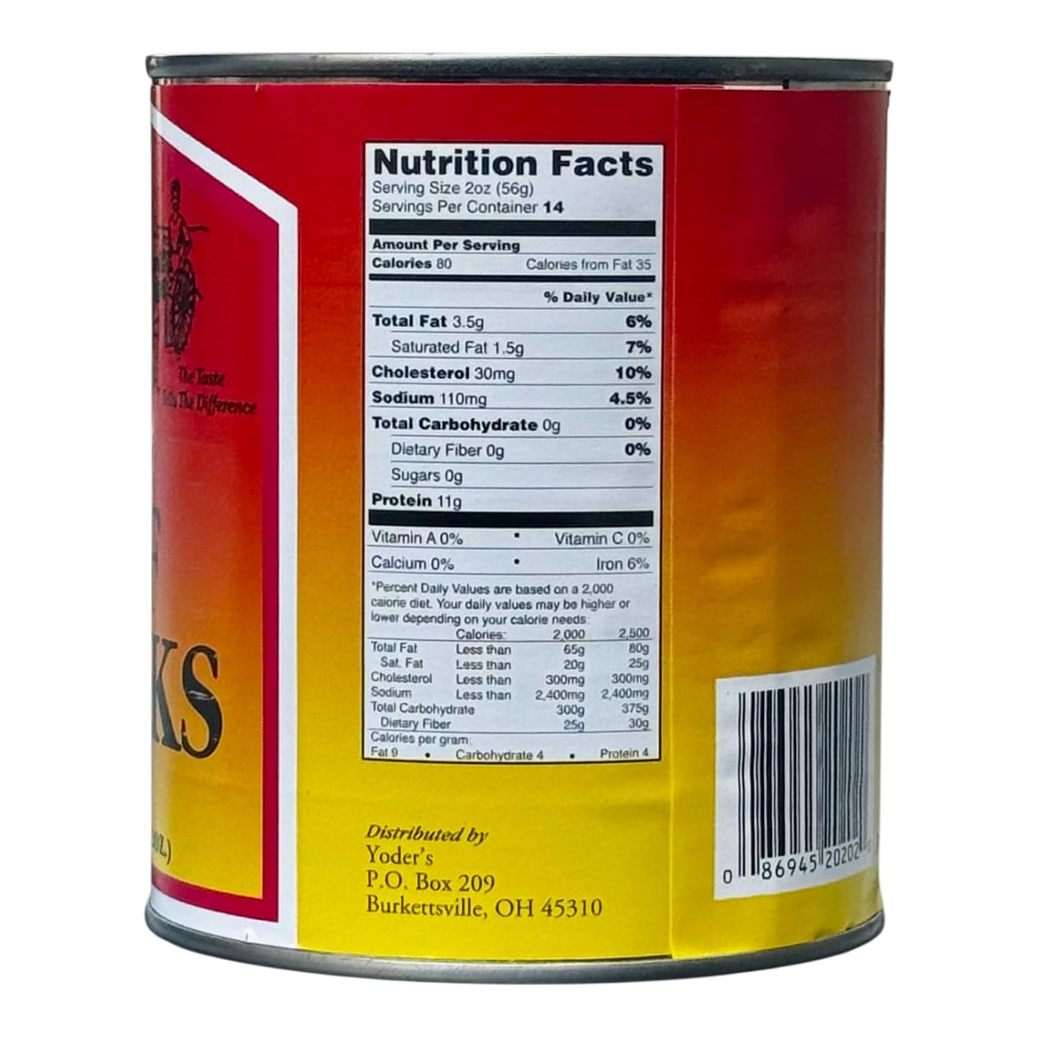 Yoder's Canned Premium Boneless Beef Chunks, 28 Oz(1 lb.12 Oz,1 can)