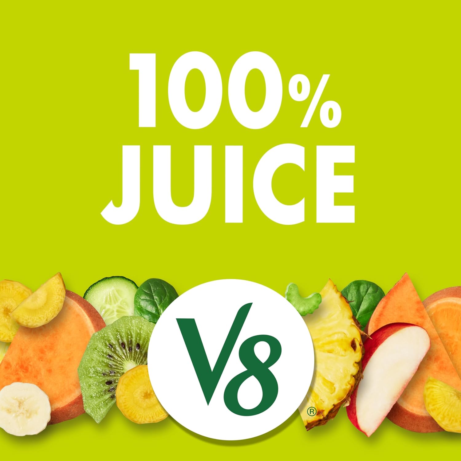 V8 Blends 100% Juice Pomegranate Blueberry Juice, Fruit and Vegetable Juice Blend, 46 Fl Oz Bottle