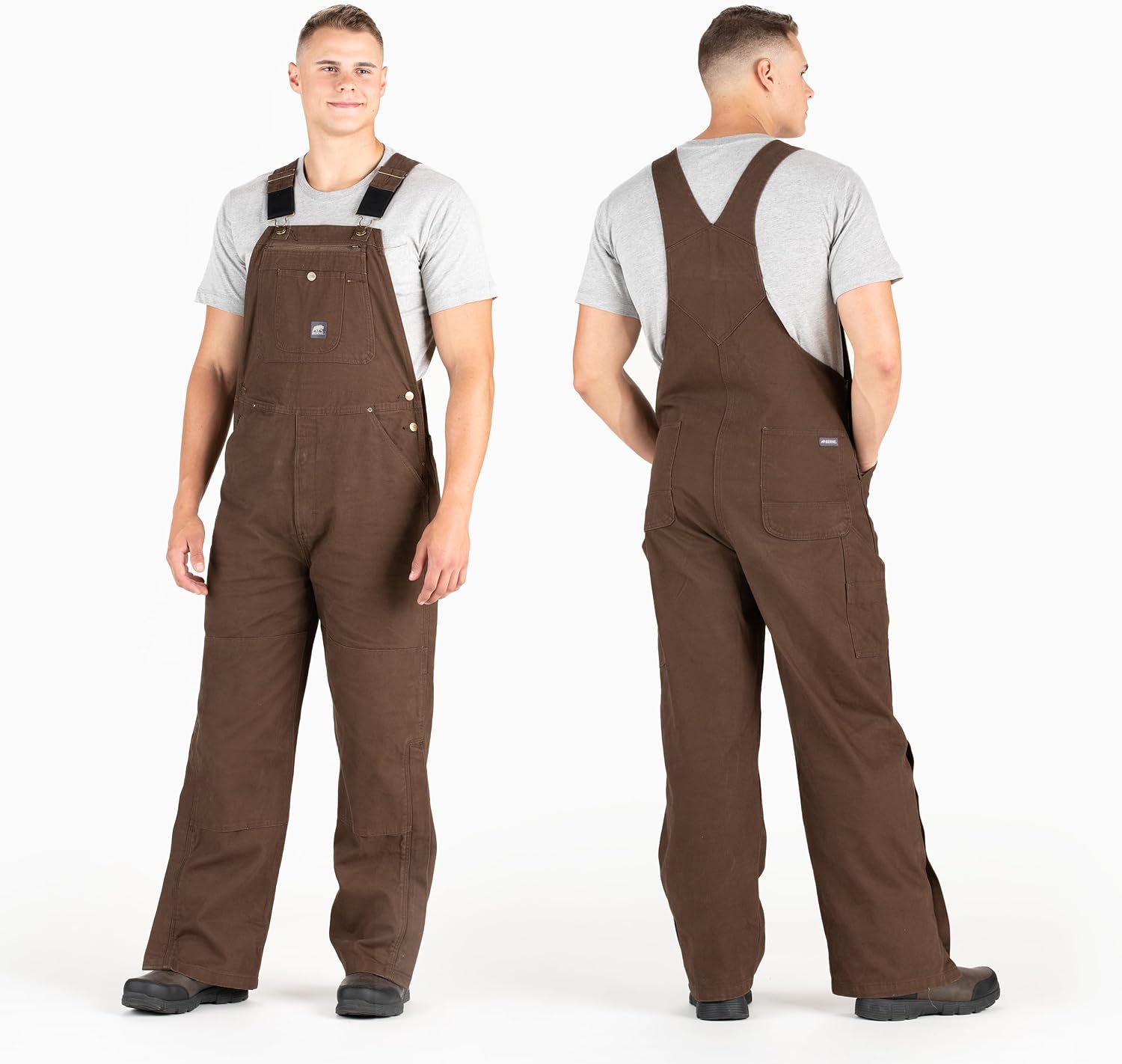 Berne Men's Heartland Unlined Washed Duck Bib Overall