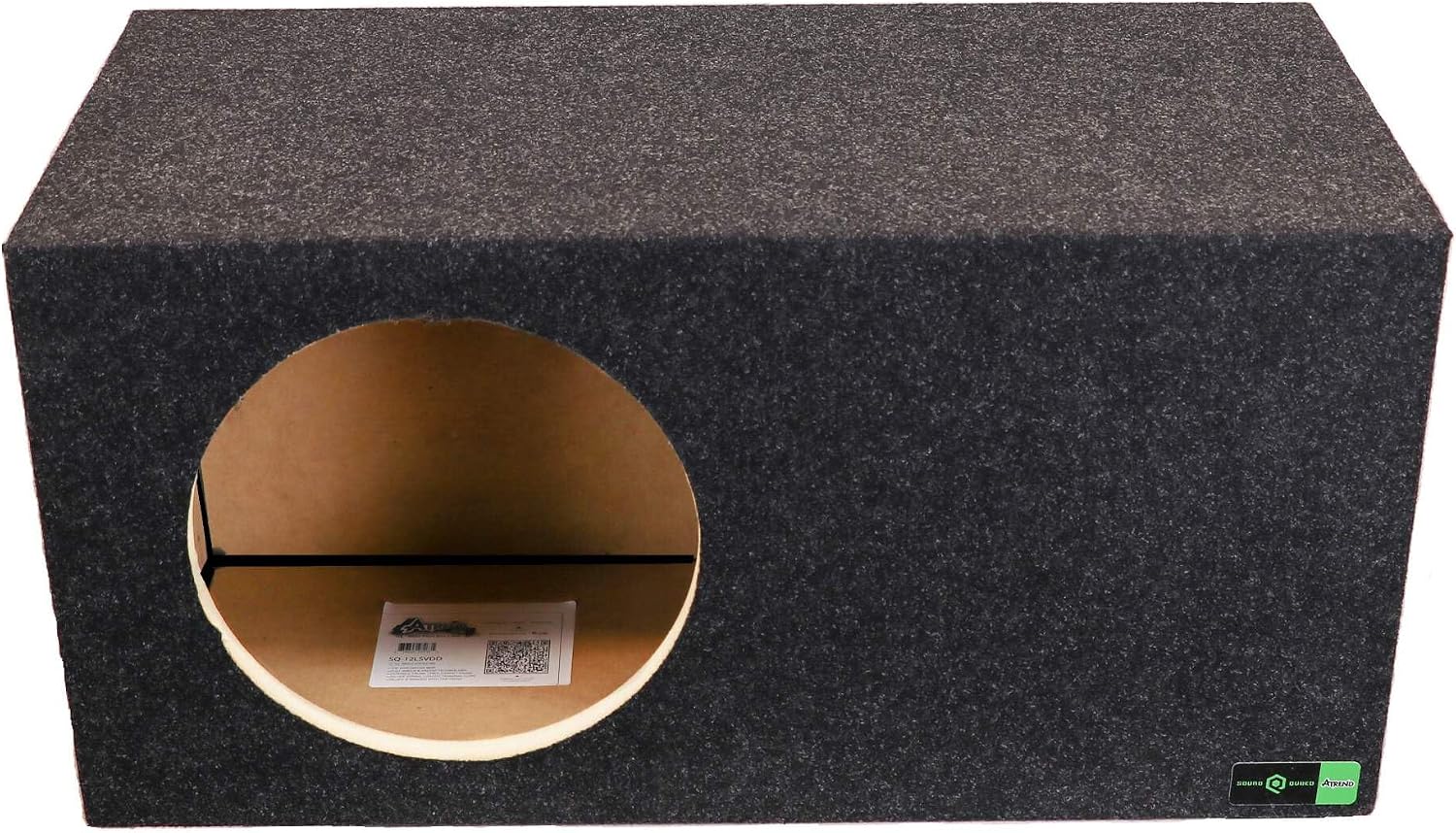 Atrend 15 Soundqubed Single Vented - SPL Tune Subwoofer Box Improves Audio Quality, Sound & Bass - Woofer Specific Enclosure Certified - Made in USA