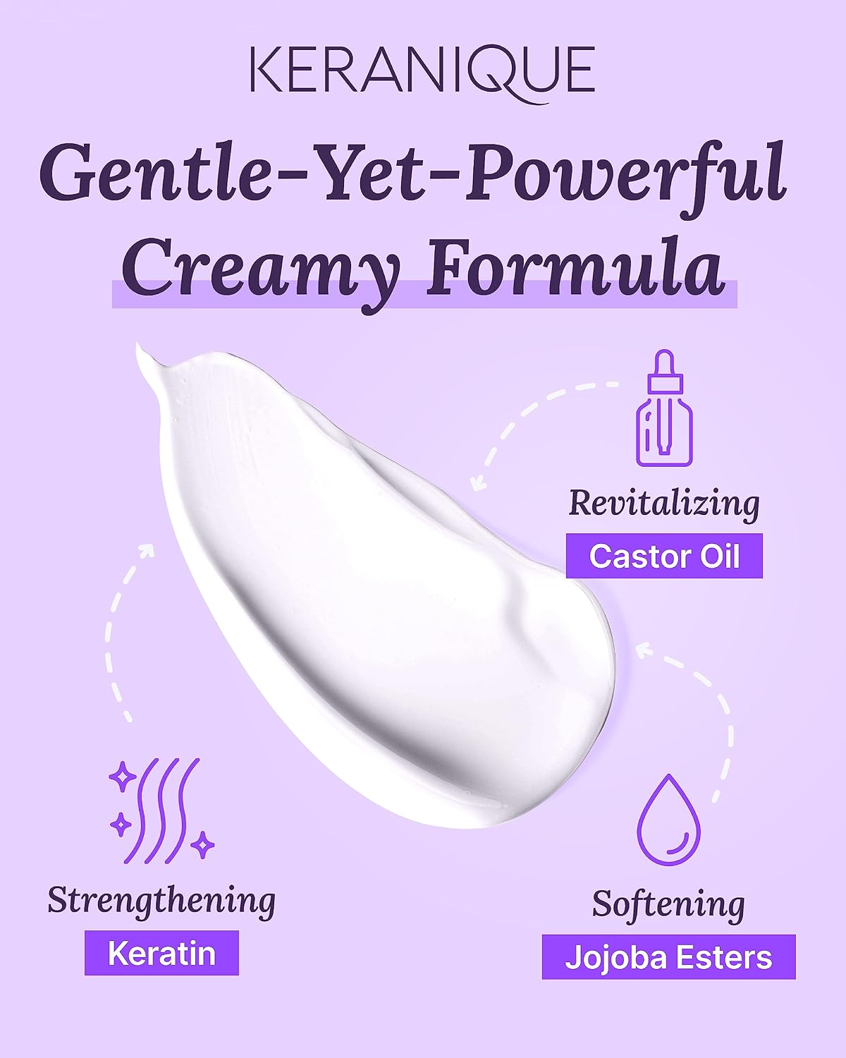 Micro Exfoliating Mask for Scalp & Hair - Keranique Clarifying Scalp Scrub for Women - Cleansing & Moisturizing Scalp Detox Conditioner - Creates