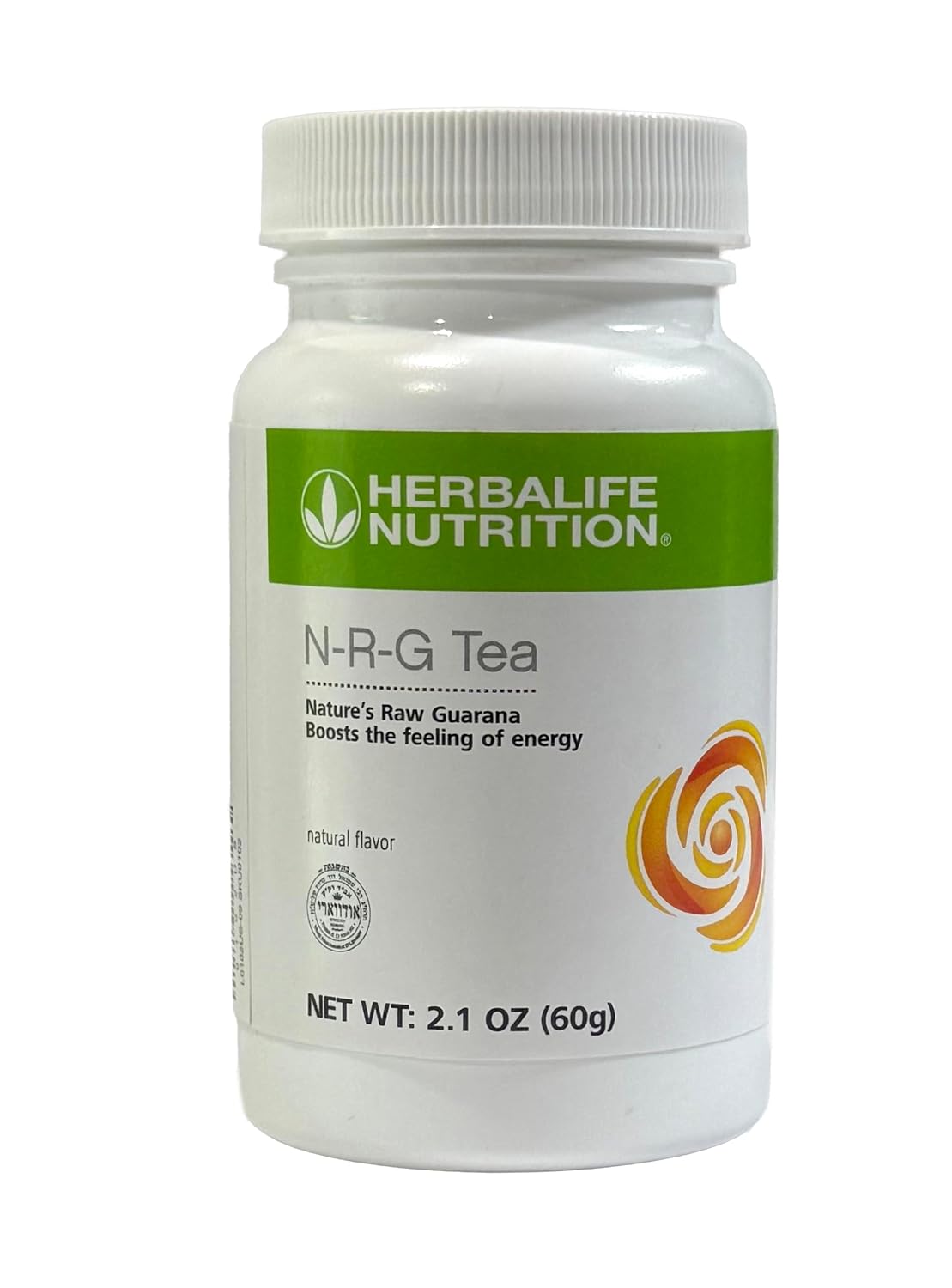 Herbal N-R-G Nature's Raw Guarana Tea Mix 2.12 Fl Oz Caffeine Energy Booster Powder