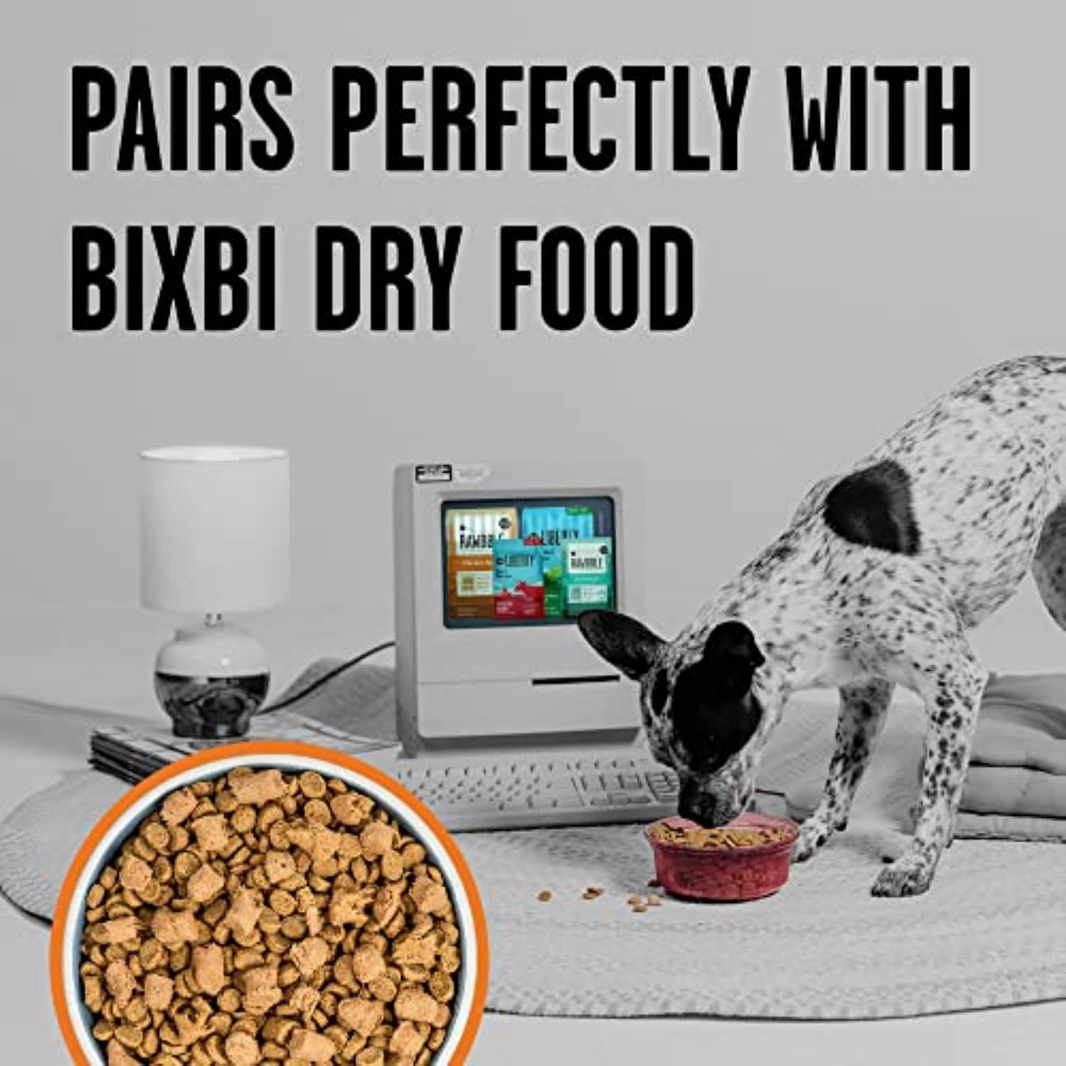 BIXBI Liberty Freeze-Dried Dog Food Topper & Treats, Beef – 98% Meat & Organs, No Refrigeration – USA Made, 26 oz