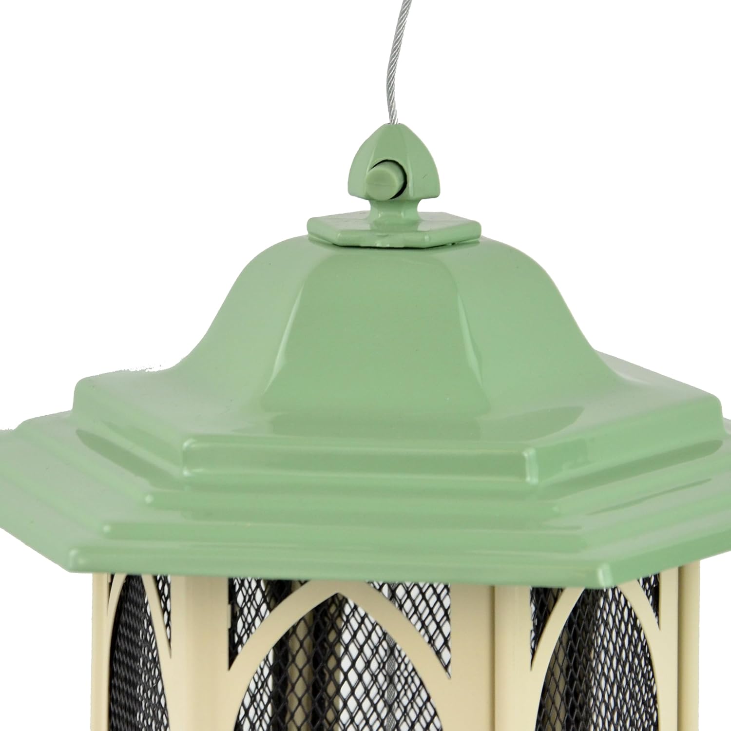 Perky-Pet GAZ01 Pistachio Gazebo Bird Feeder - Metal Bird Feeders for Outside - Outdoor Garden Décor