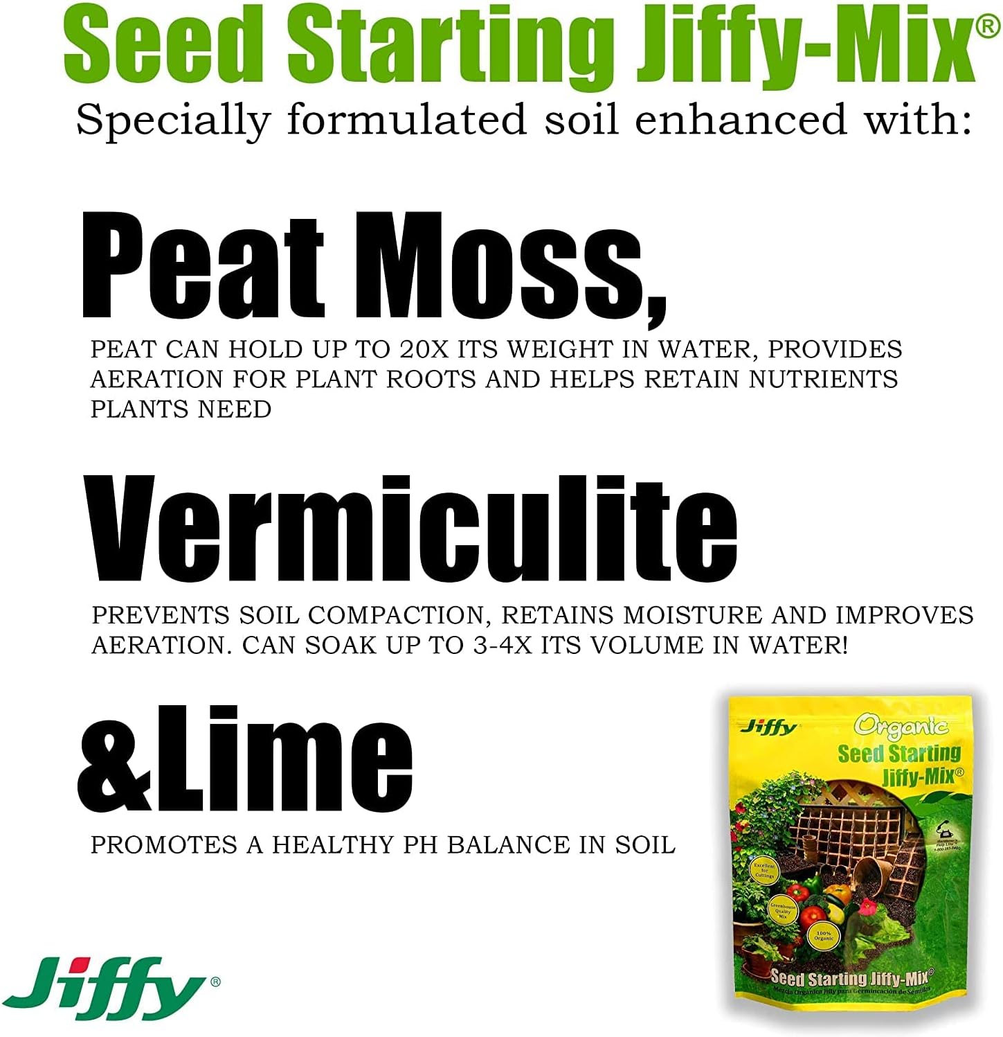 Jiffy G310 10 Quart Jiffy-Mix Premium Seed Starting Soil
