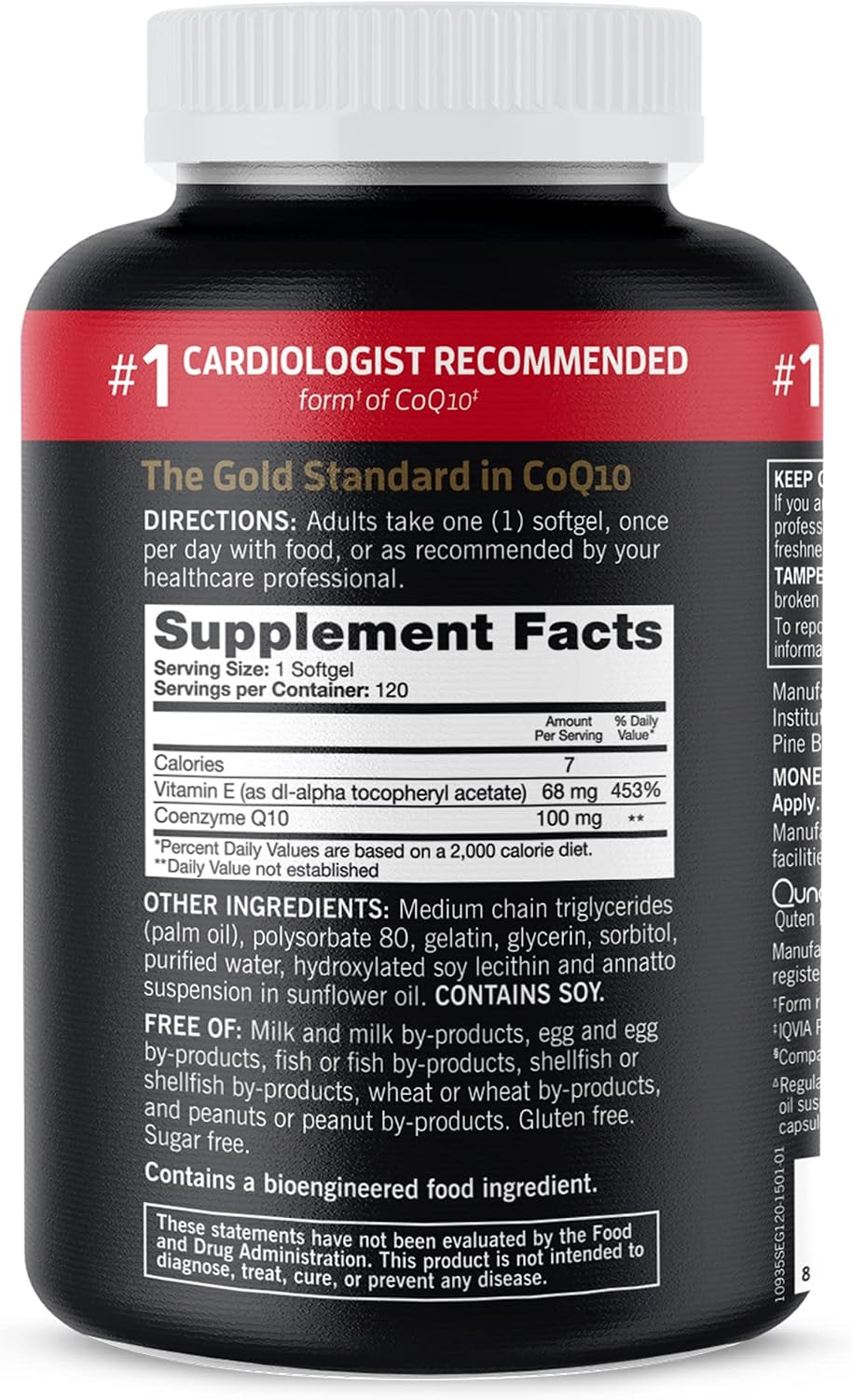 Qunol Ultra CoQ10 100mg, 3X Better Absorption, Antioxidant, 120 Softgels | #1 Cardiologist Recommended Supplement for Heart Health, Coenzyme Q10 Supplement to support Vascular Health & Cellular Energy