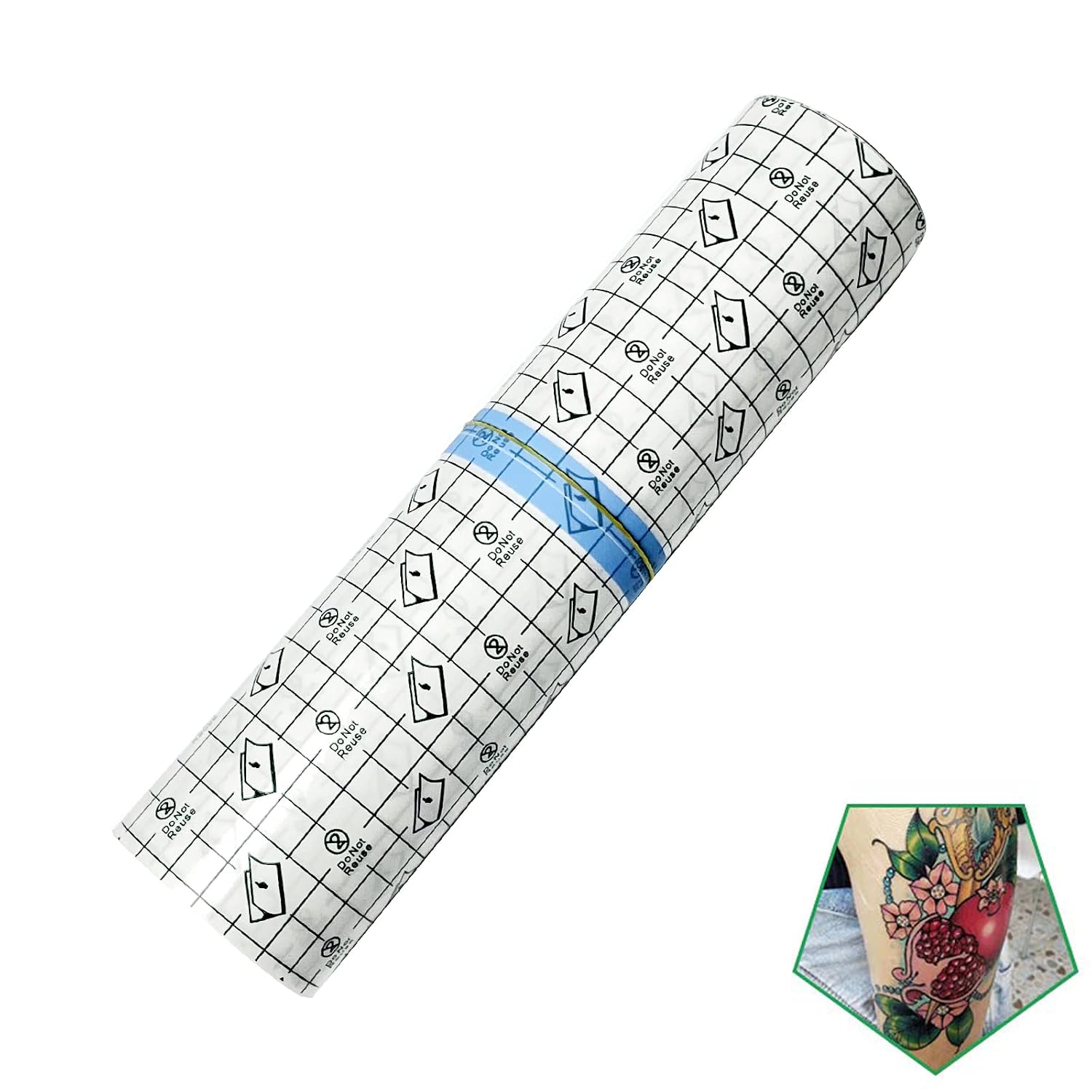 Flatoedu Tattoo Aftercare Bandage Roll 6" x 2 Yard - Waterproof Film