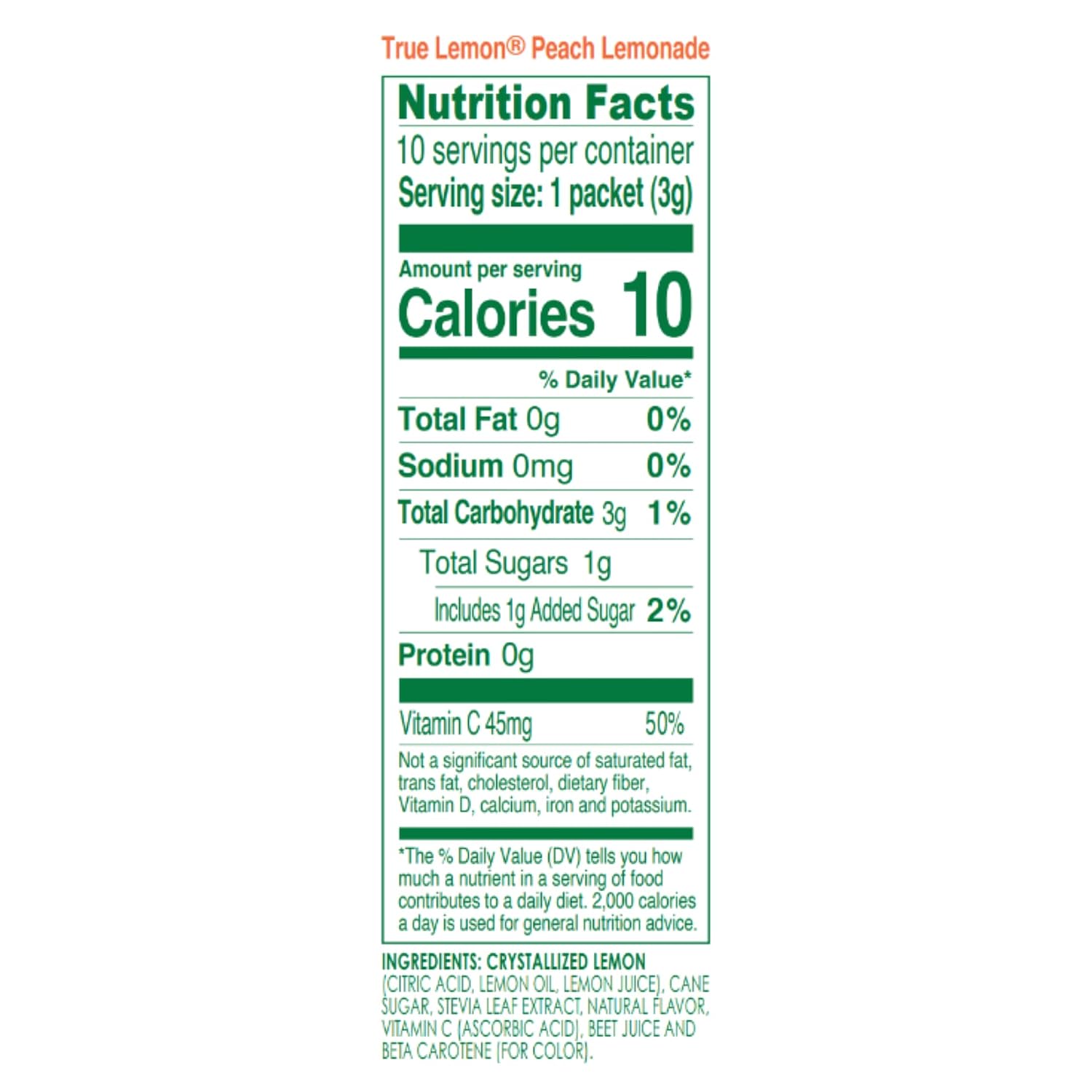 True Peach Lemonade 10-count