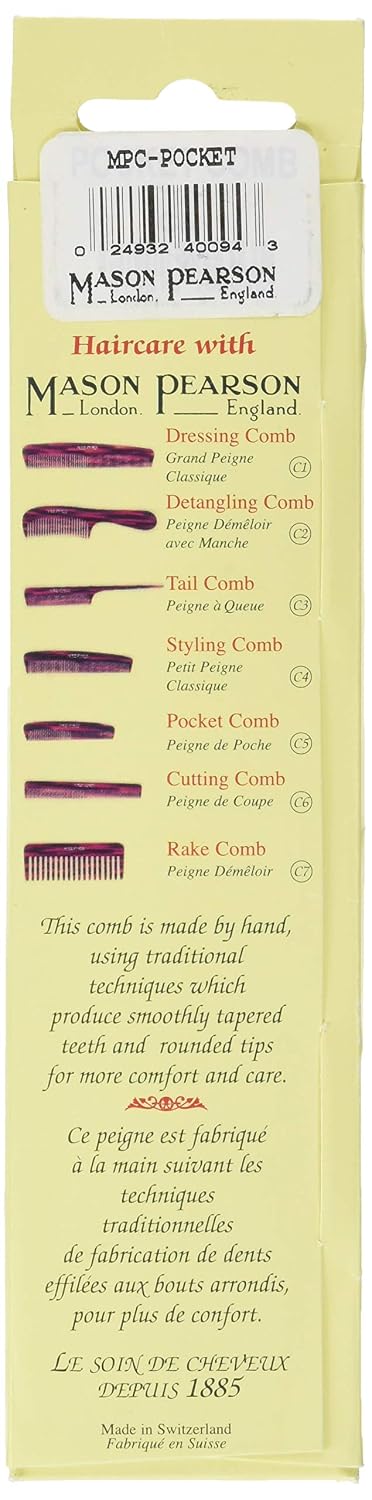 Mason Pearson Pocket Comb, 0.1 lb.