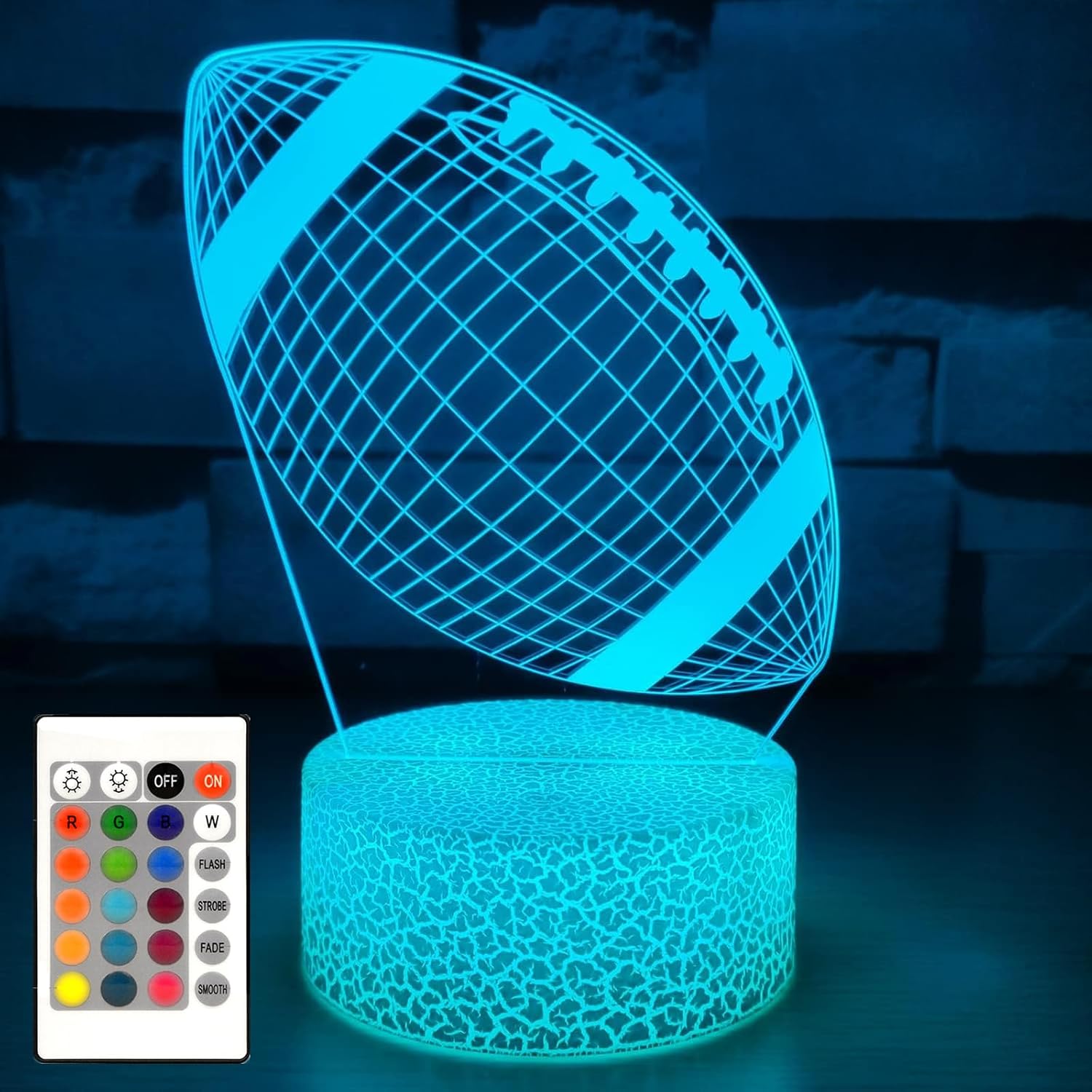 i-CHONY Dinosaur Toy T-Rex 3D Night Light for Kids, 16 Colors Dimmable Dinosaur Led Light with Remote & Smart Touch