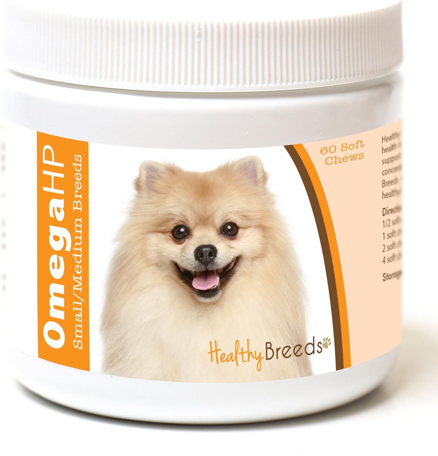 Healthy Breeds Siberian Husky Omega HP Fatty Acid Skin and Coat Support Soft Chews 60 Count