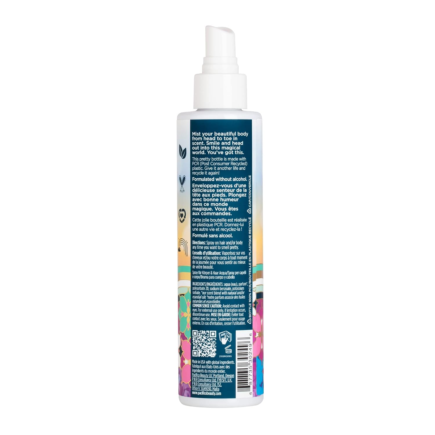Pacifica Island Vanilla Hair Mist Perfume and Full Body Spray for Women - Fragrance Spray for A Mood-Lifting Experience, Paraben-Free, Clean Beauty No Alcohol, Vegan & Cruelty-Free, 6 oz oz