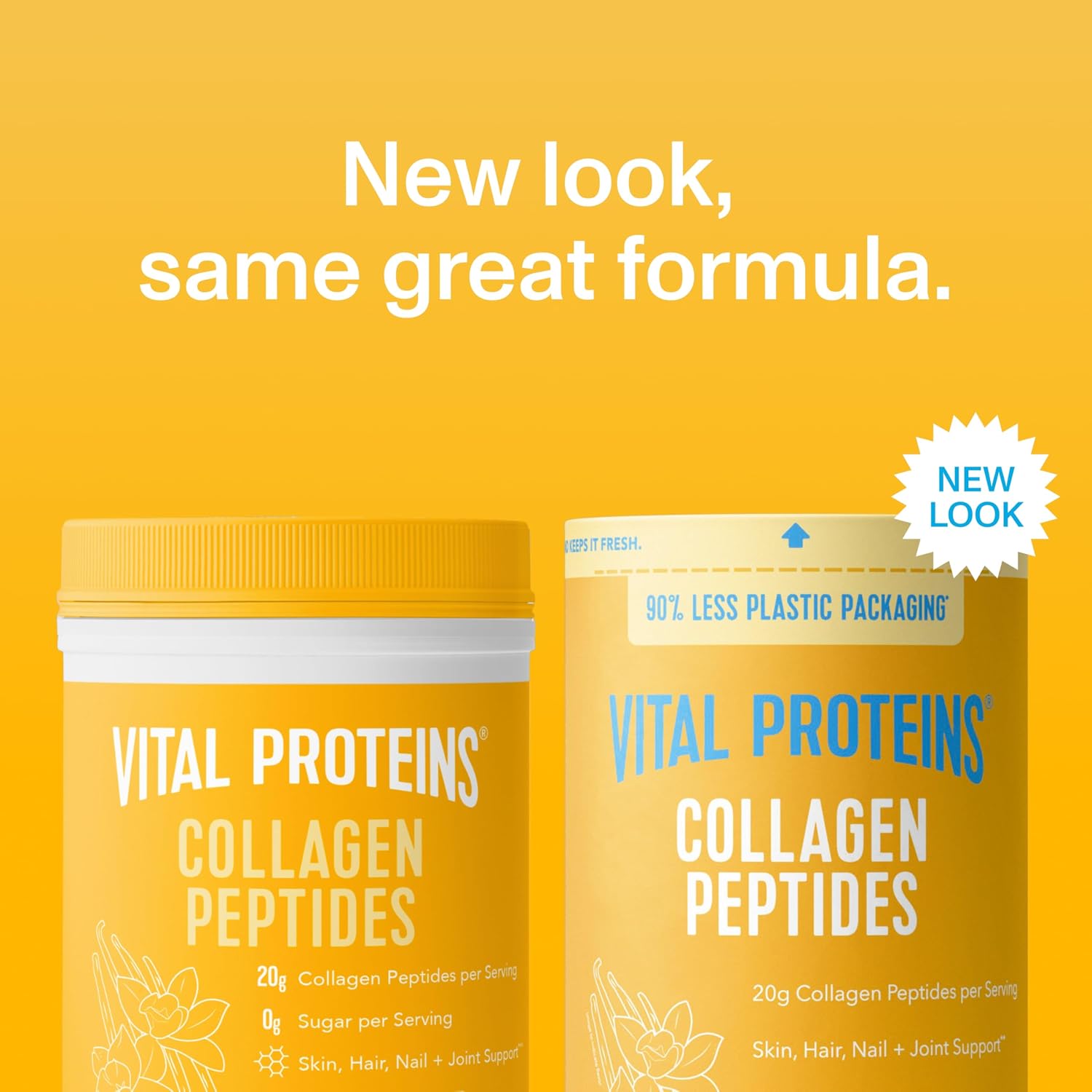 Vital Proteins Collagen Peptides Powder, Unflavored Stick Packs, 20 Count | 10g Hydrolyzed Collagen Peptide Per Packet, Supports Hair Skin & Nails, Travel-Friendly Stick Packs, 20 Servings