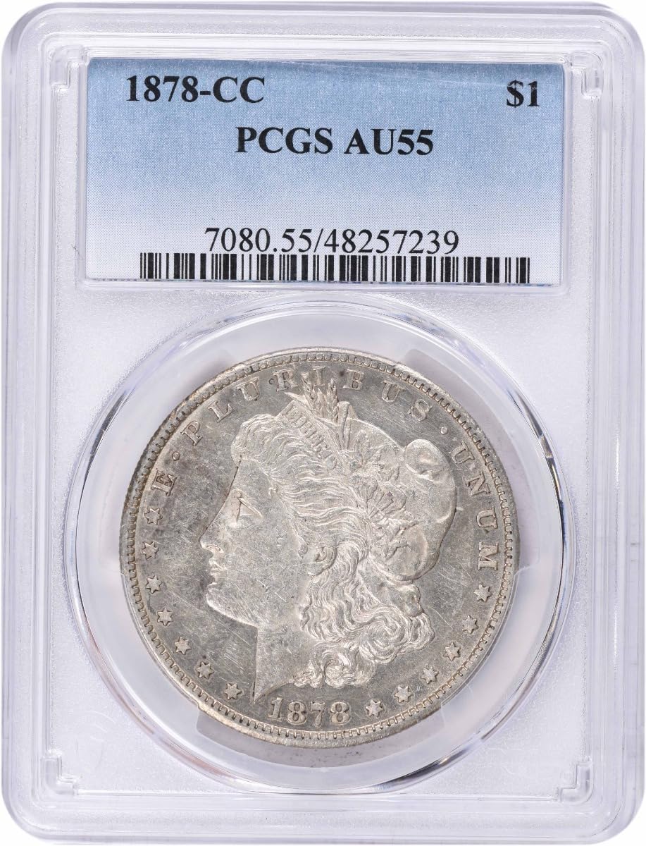 1878 CC Morgan Dollar PCGS AU55