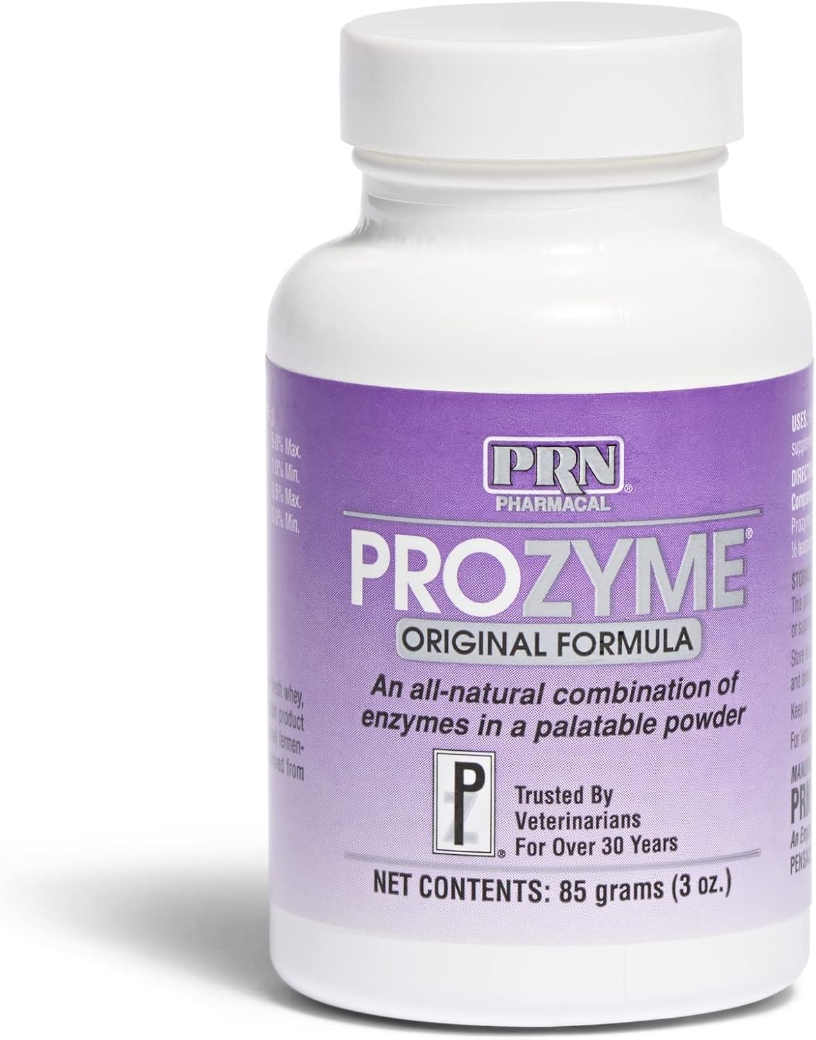 PRN Pharmacal ProZyme Enzyme Replacement Supplement - Natural Digestive Aid Veterinary Enzyme Formula - Plant Based for Pet Digestive Health - 200 g