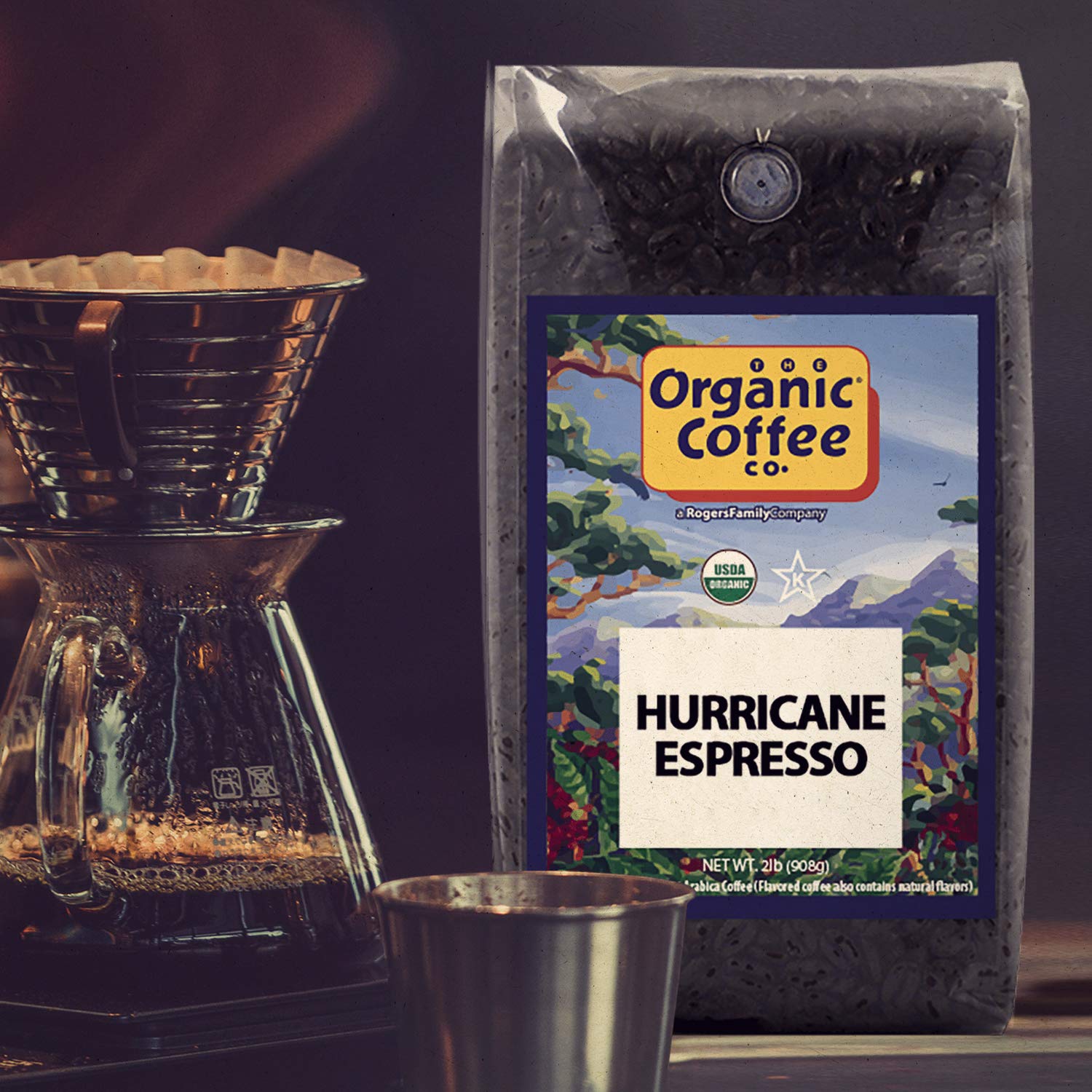 The Organic Coffee Co. French Roast Whole Bean Coffee, 2 lb bag