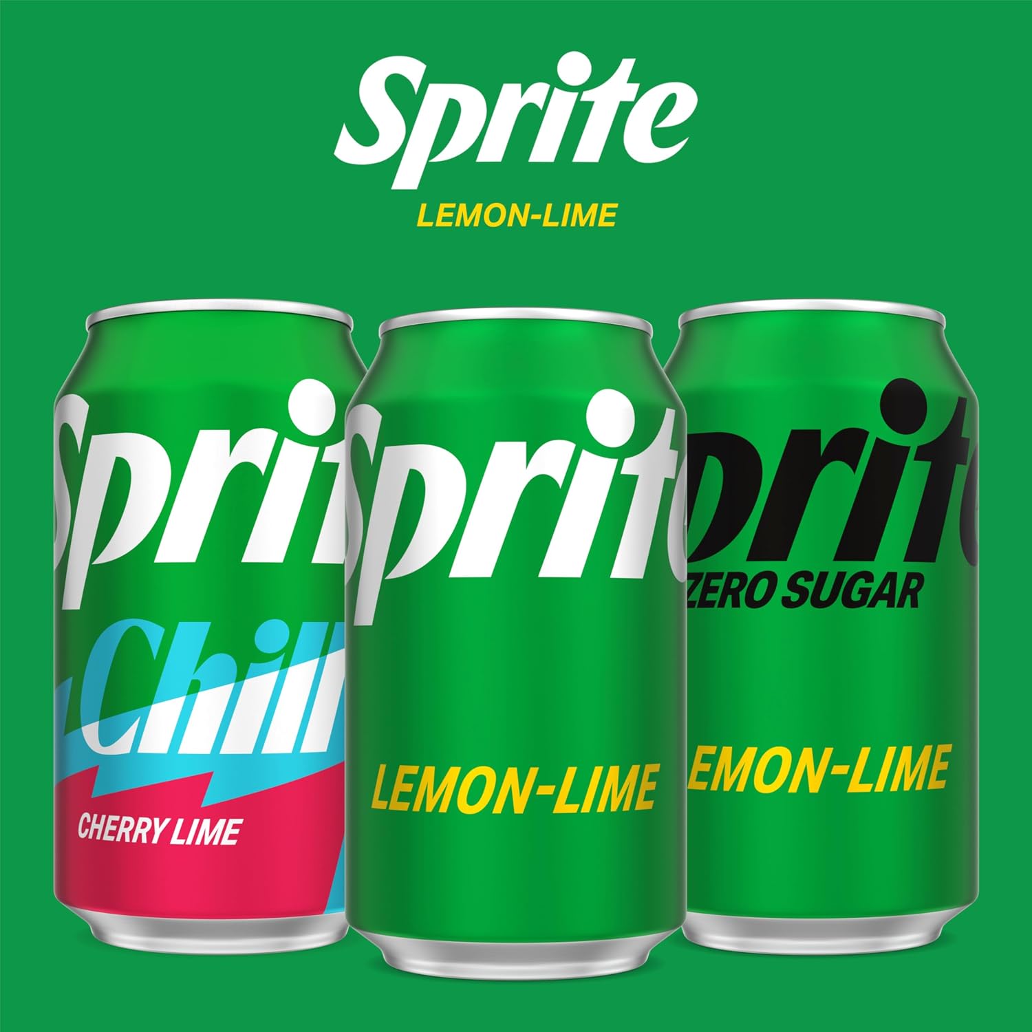Sprite Lemon-Lime Caffeine-Free Soda Soft Drink Cans, 12 fl oz, 12 Pack | Fridge pack, naturally flavored soft drink, carbonated