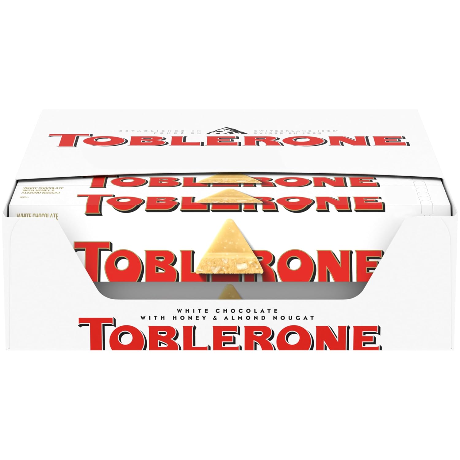 Toblerone White Chocolate, 3.52-Ounce Bars (Pack of 12)