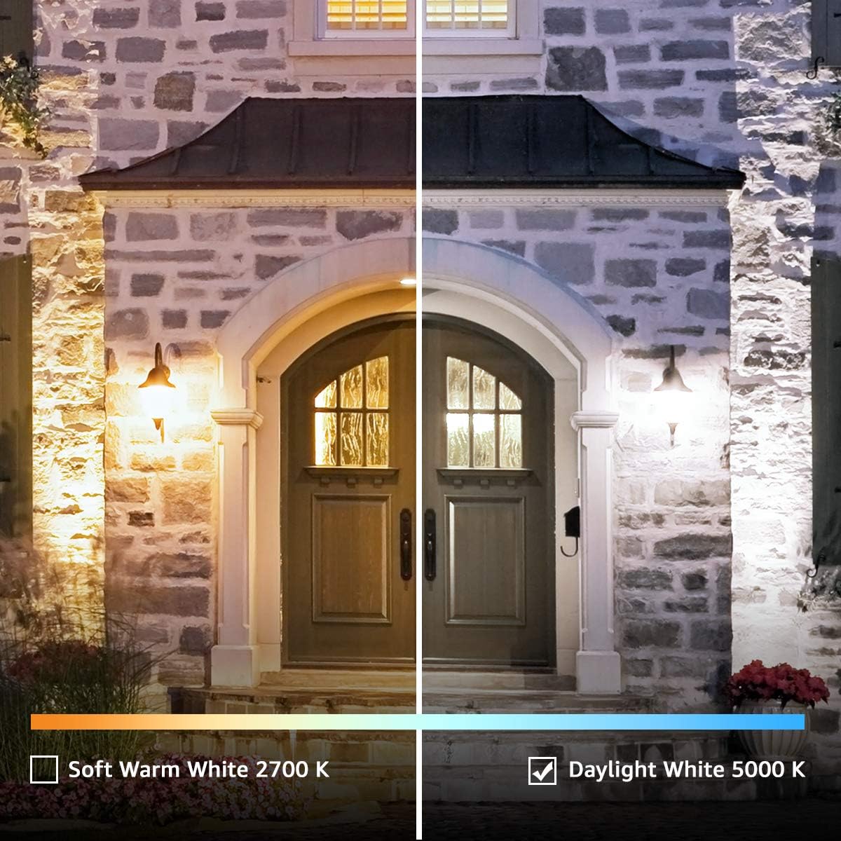 Lepro A19 E26 Dusk to Dawn LED Light Bulbs Outdoor 9W 806 Lumens 2 Pack