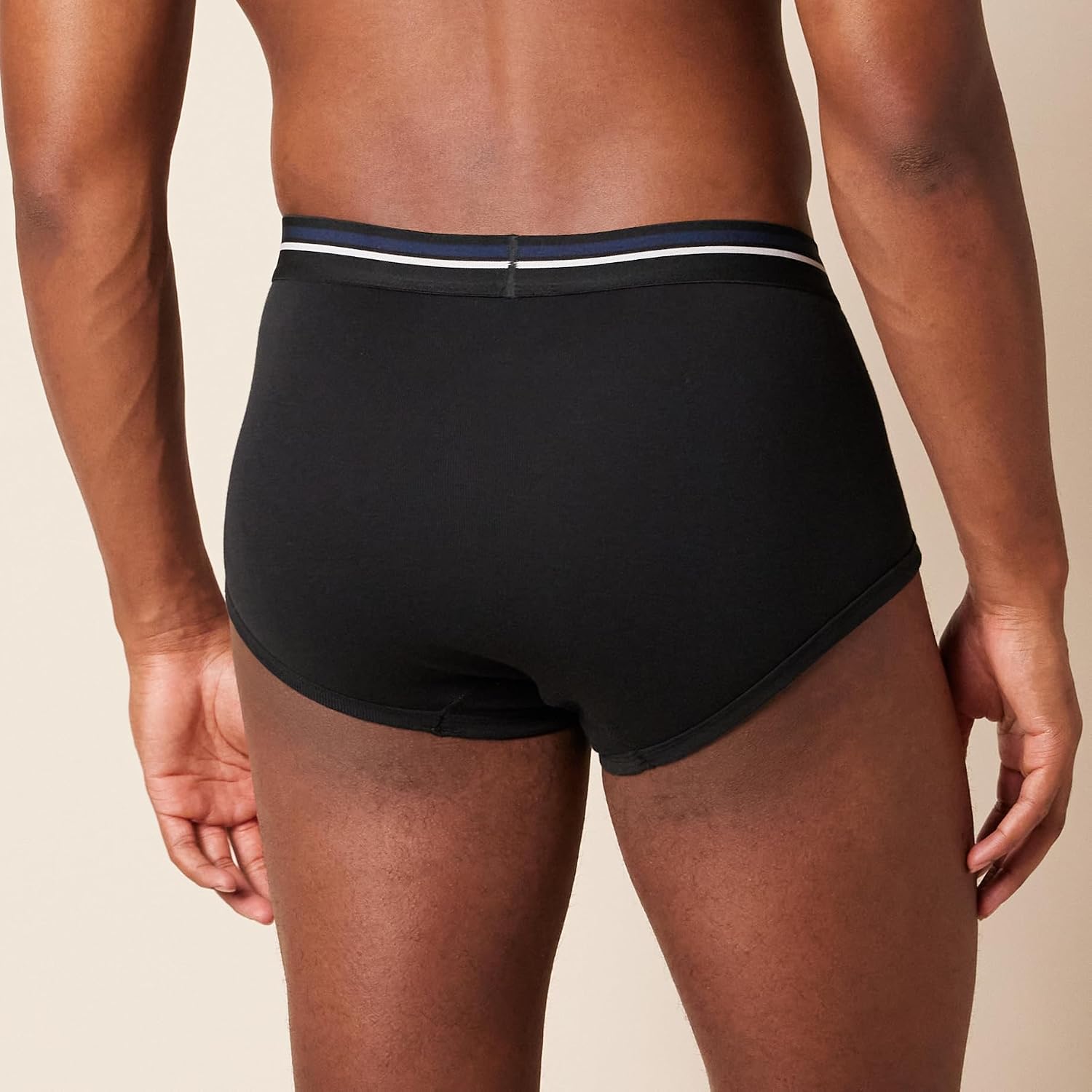 Amazon Essentials Men's Breathable Ribbed Knit Briefs with Elasticized Waistband, Multipacks