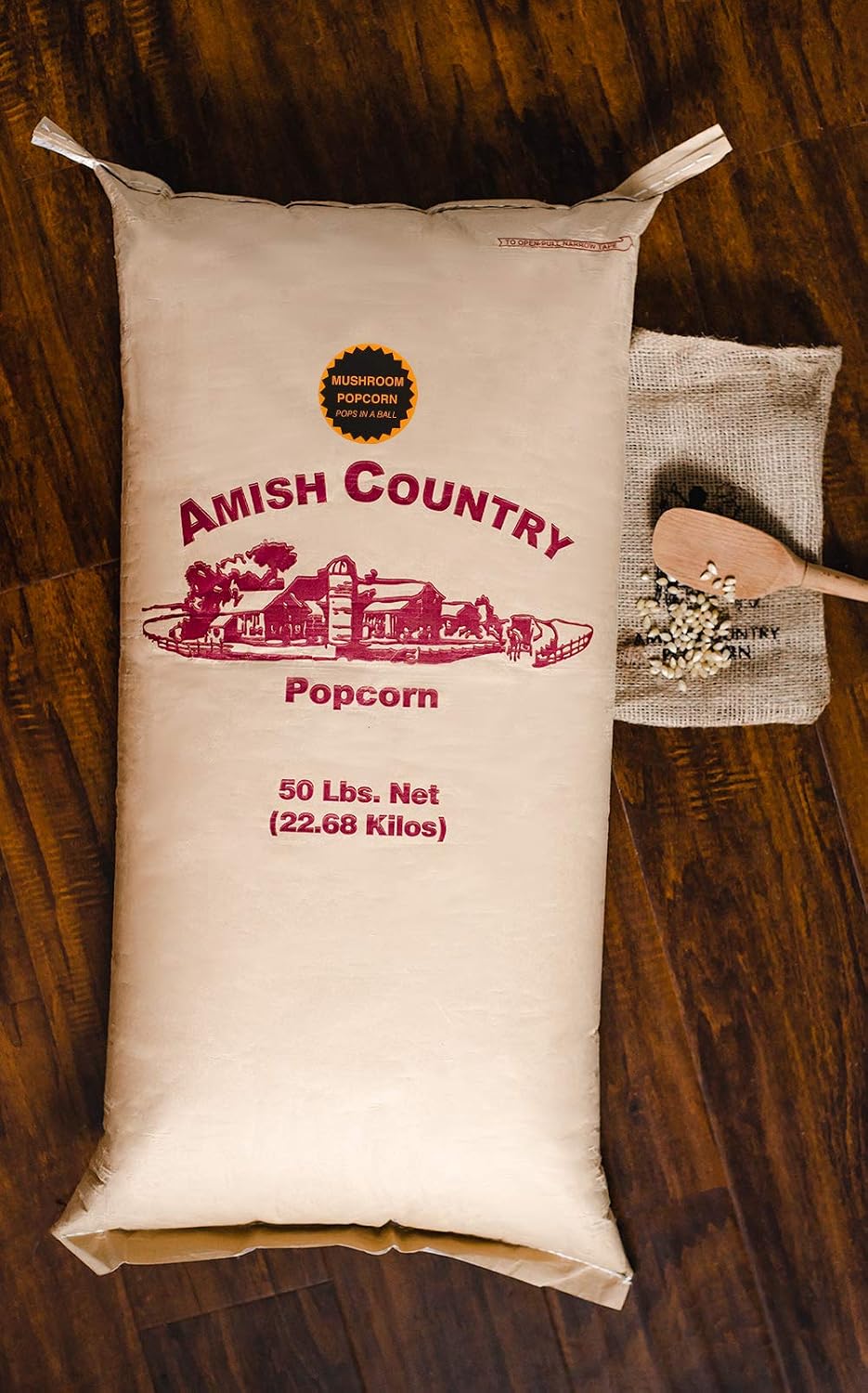 Amish Country Popcorn | 6 lb Bag | Mushroom Popcorn Kernels | Old Fashioned, Non-GMO and Gluten Free (Mushroom - 6 lb Bag)