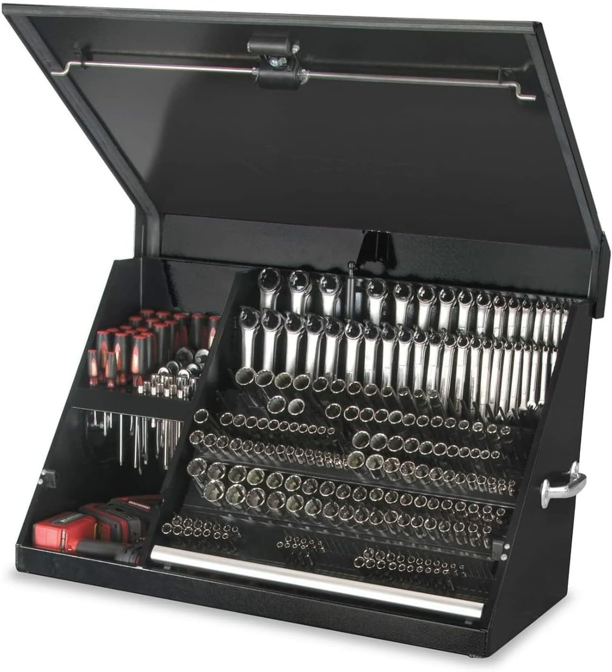 Montezuma ME300B 30-Inch Portable TRIANGLE Toolbox, Black