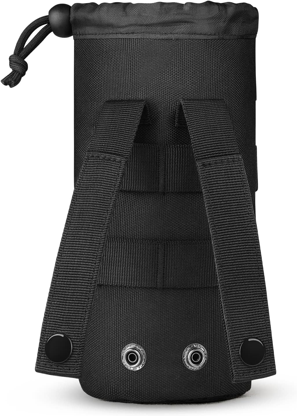 Gonex MOLLE Bottle Pouch, Drawstring Water Bottle Holder | 900D Oxford, Mesh Bottom, Fits MOLLE Packs & Vests, Flexible Height, Holds Bottles or Umbrellas