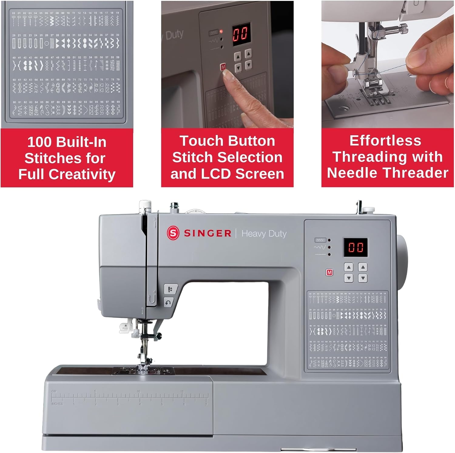 SINGER® 6700C Heavy Duty Computerized Machine with Accessory Kit