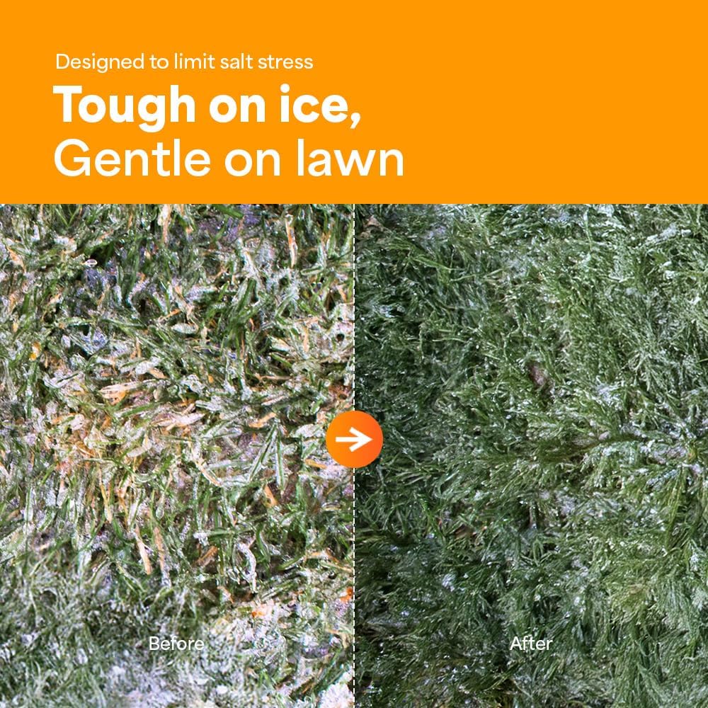 ECO-ST Ice Melt Safe For Concrete - Fast Acting - Pet Safe Anti-Corrosion Snow Melt - Effective at -30℉ (11lb)