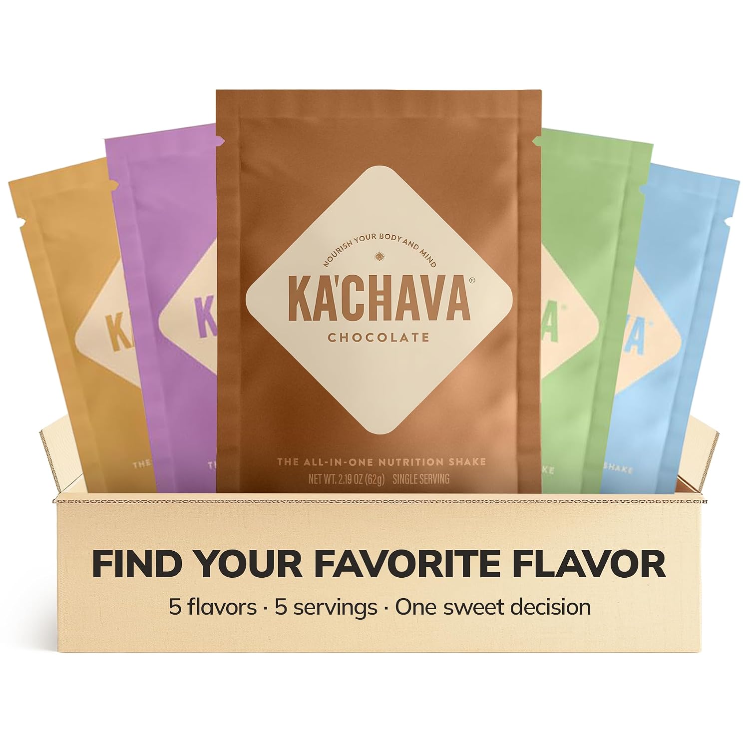 Ka’Chava Whole Body Meal Shake Chocolate 2 lb – Vegan Protein Powder with 85+ Superfoods & Greens – Plant-Based Meal Replacement with Probiotics & Digestive Enzymes – Gluten & Dairy Free (15 Servings)