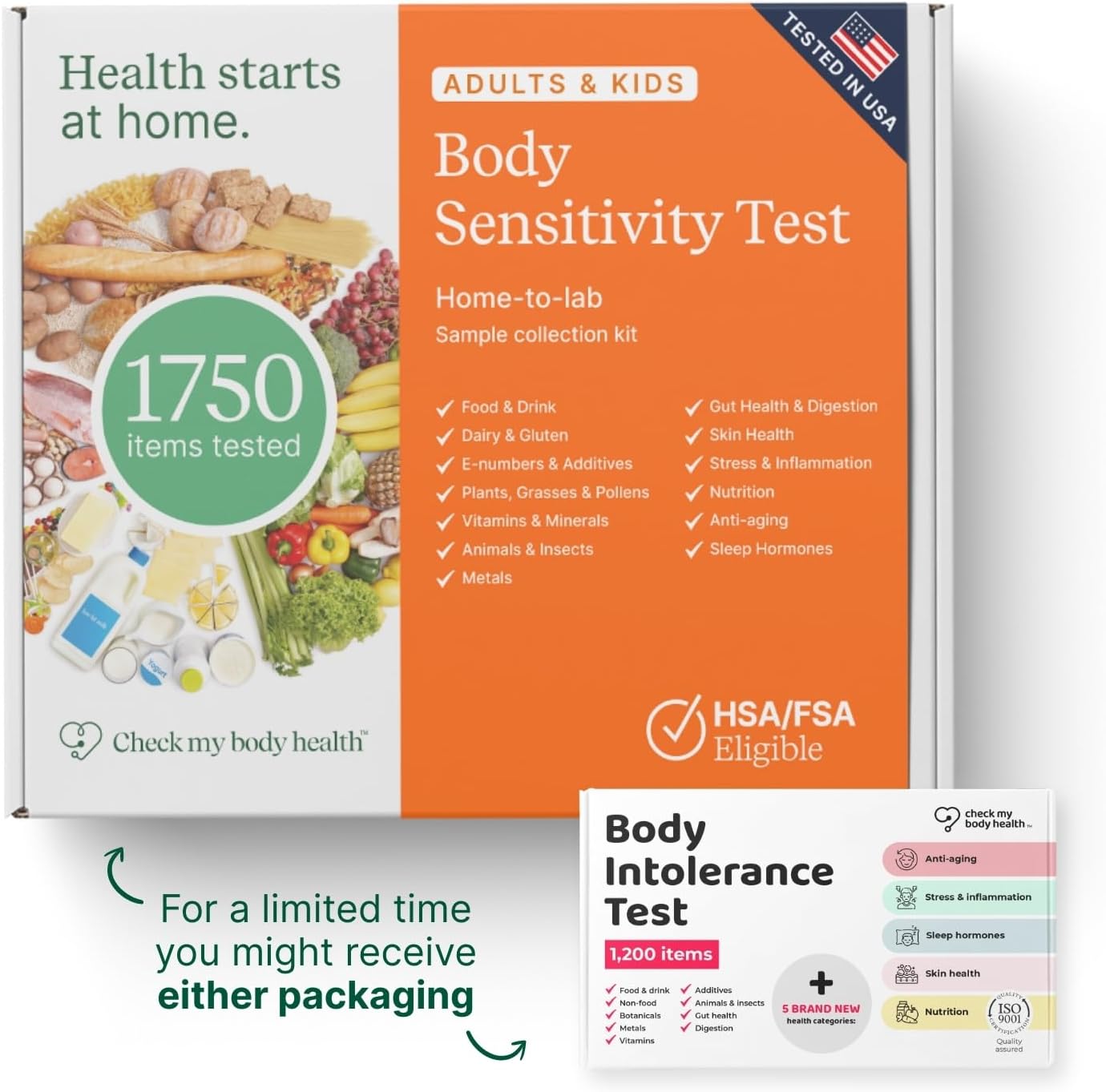 Food Sensitivity Test Kit for Adults & Kids - 990 Items - Hair Sample