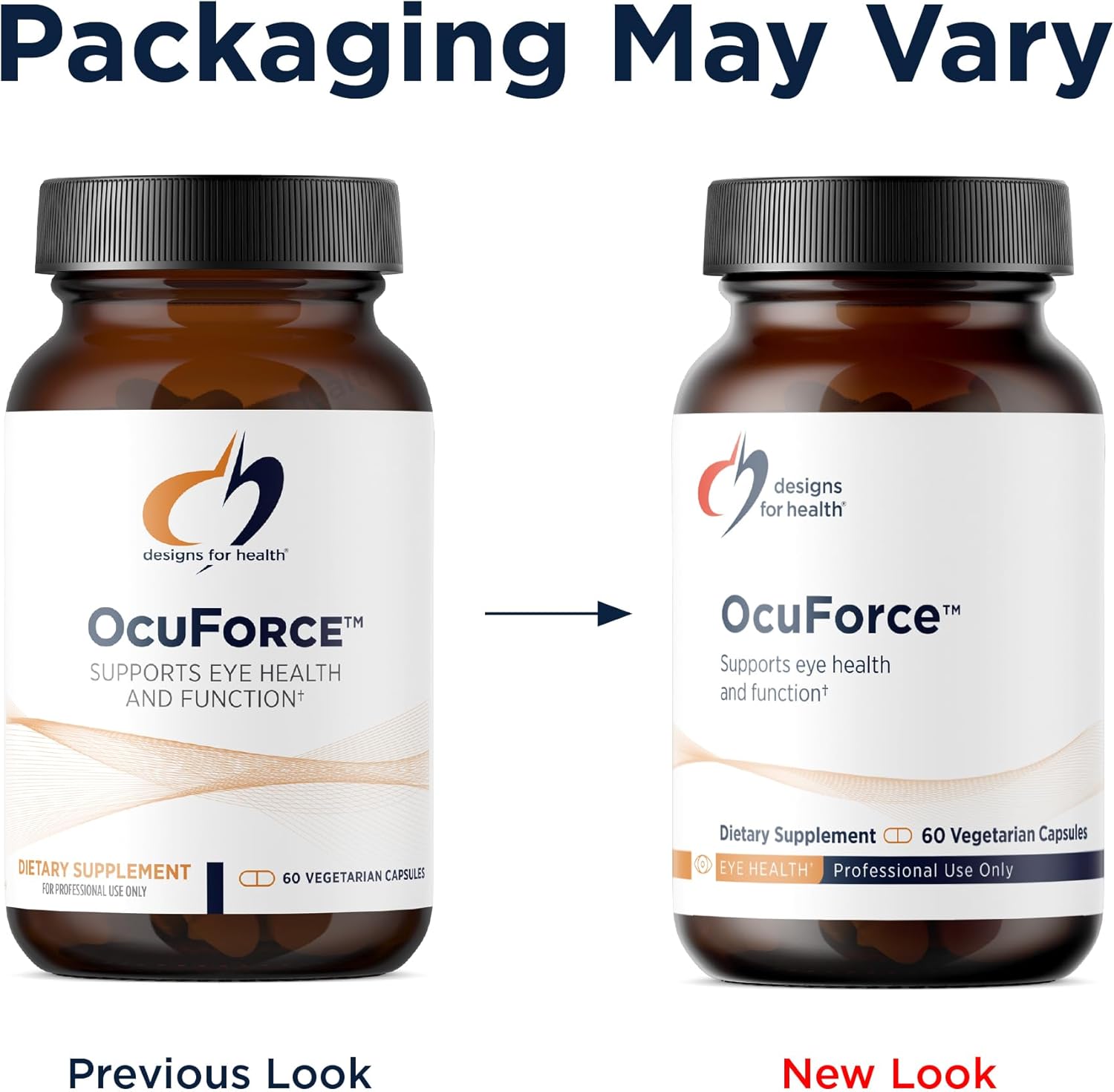 Designs for Health OcuForce - Eye Health Support Supplement - Lutein, Zeaxanthin, Carotenoids, Zinc, Taurine + Vitamins (60 Capsules)