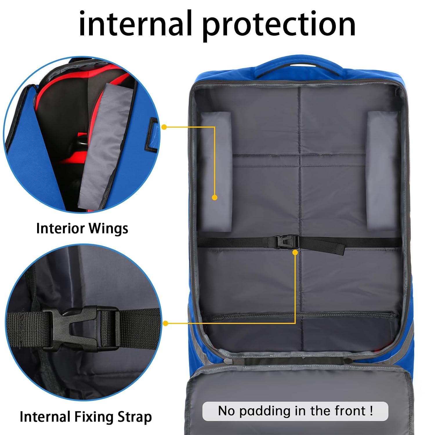 YOREPEK Padded Car Seat Travel Bag Backpack, Toddler Travel Essentials