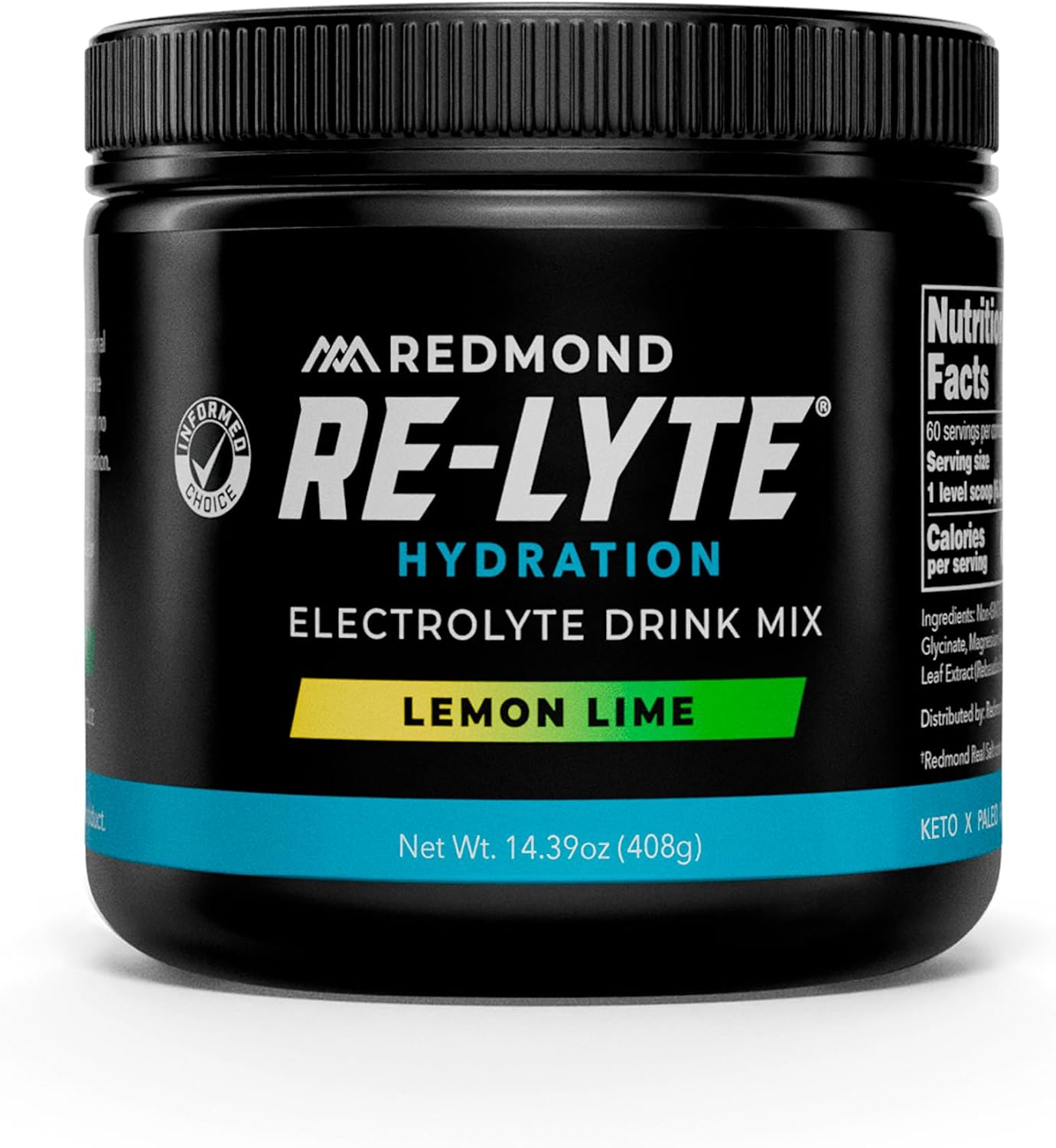REDMOND Re-Lyte Sugar Free Electrolyte Powder Drink Mix (Mixed Berry)