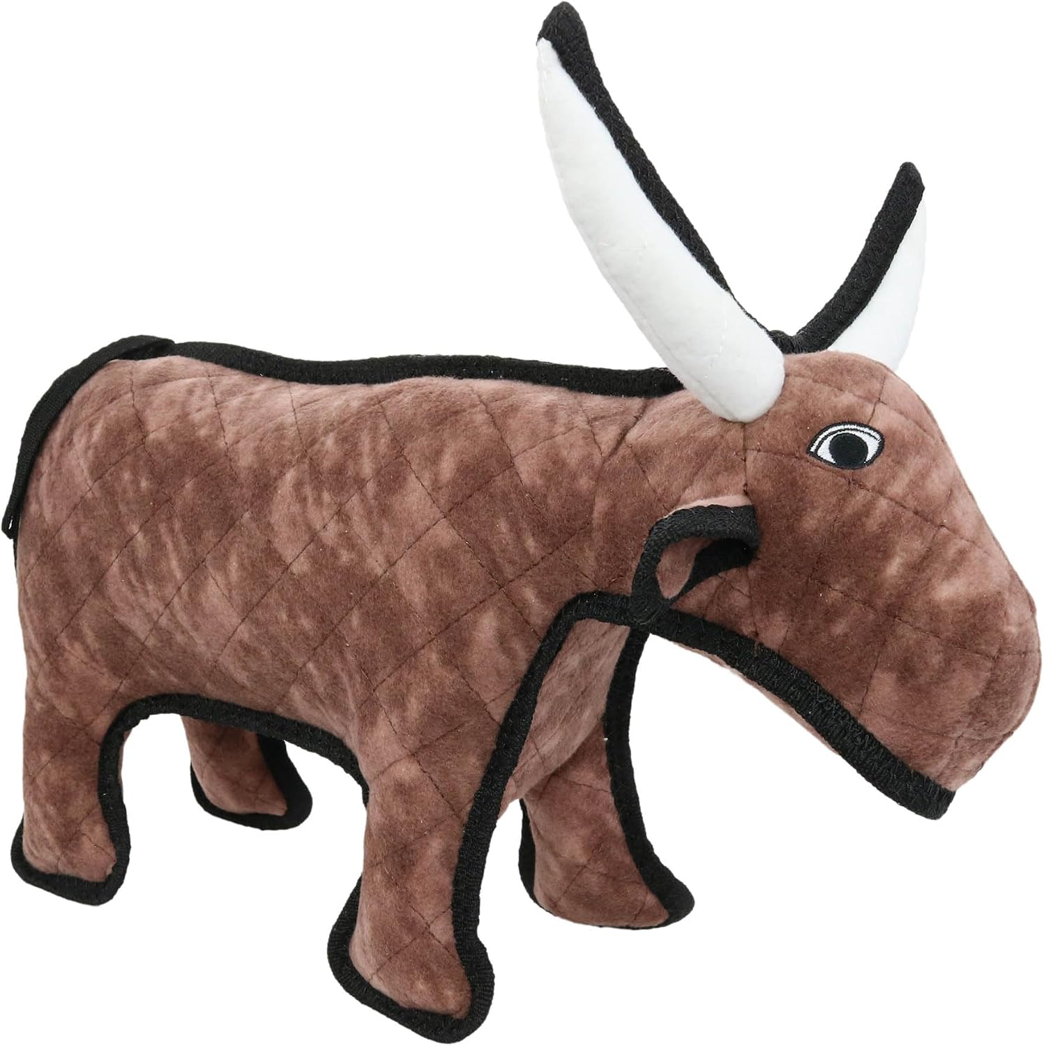 TUFFY® : Cow Dog Toy: Ultra Durable Plush Toy with Multiple Layers & Reinforced Seams, Washable and Floats, Original Construction