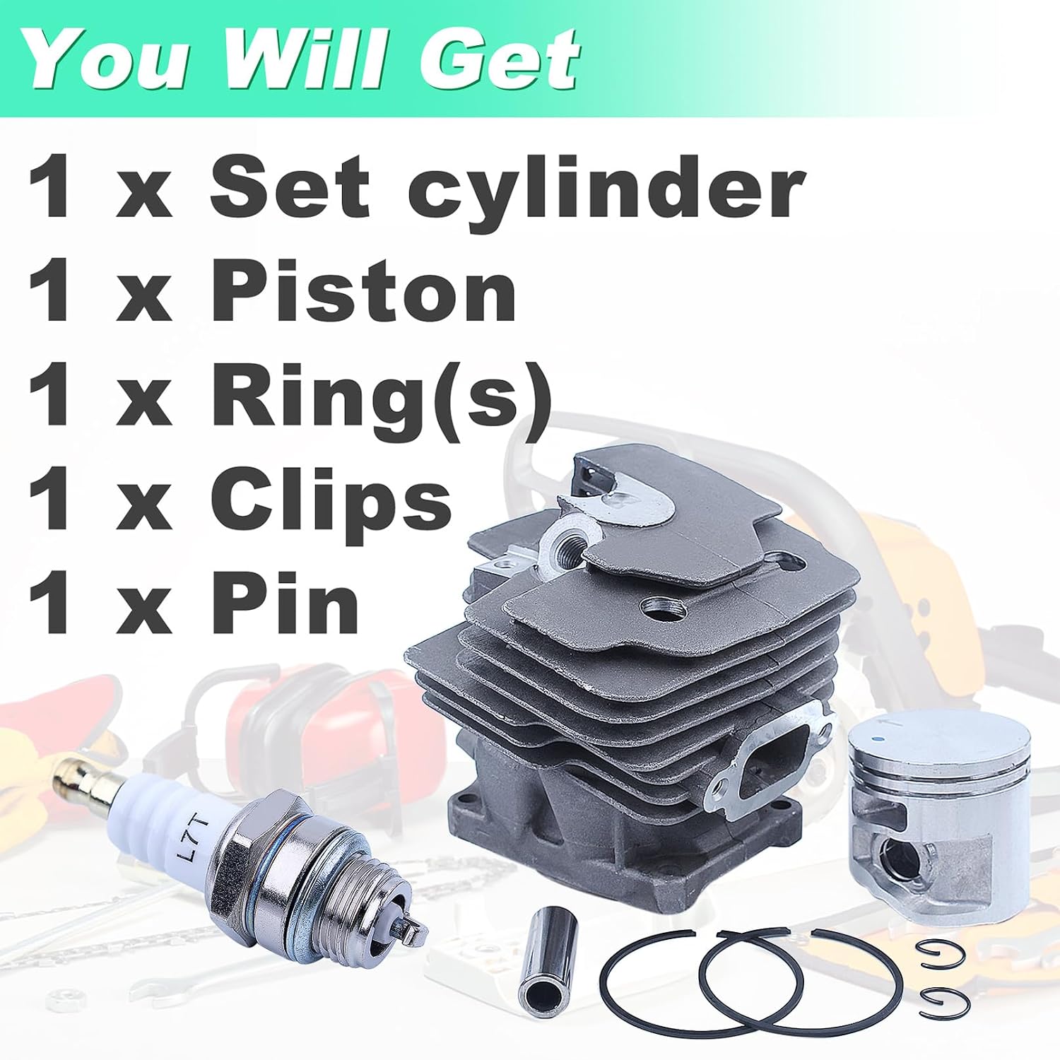 Adefol 47MM Nikasil Cylinder Piston Kit for Stihl MS362 MS362C Chainsaw